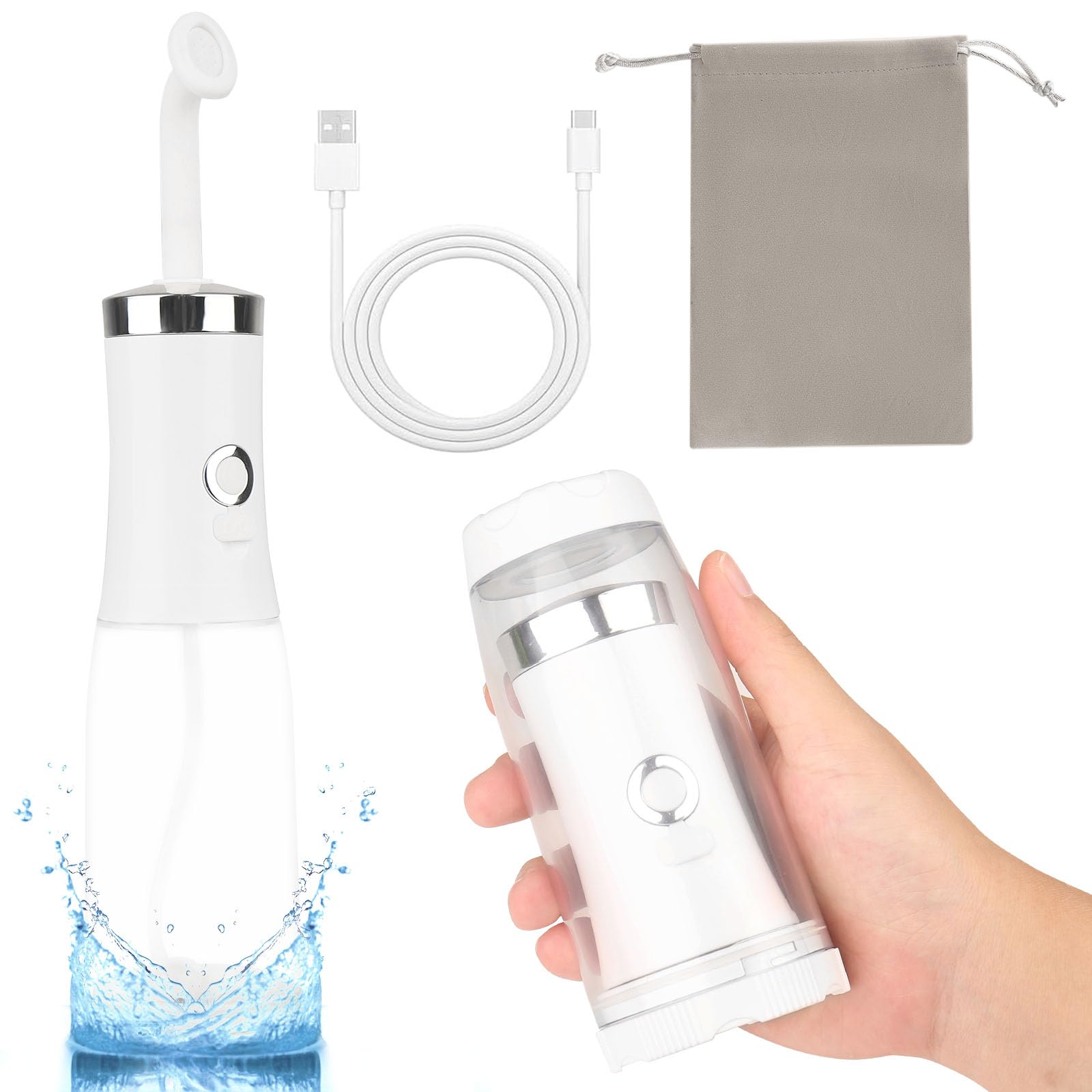 Portable Travel Bidet Bottle for Women - Electric Perineal Cleansing Bottle for Postpartum Care, Menstrual Hygiene & Personal Cleaning | Ideal for Post-Surgery, Camping & On-the-Go Use