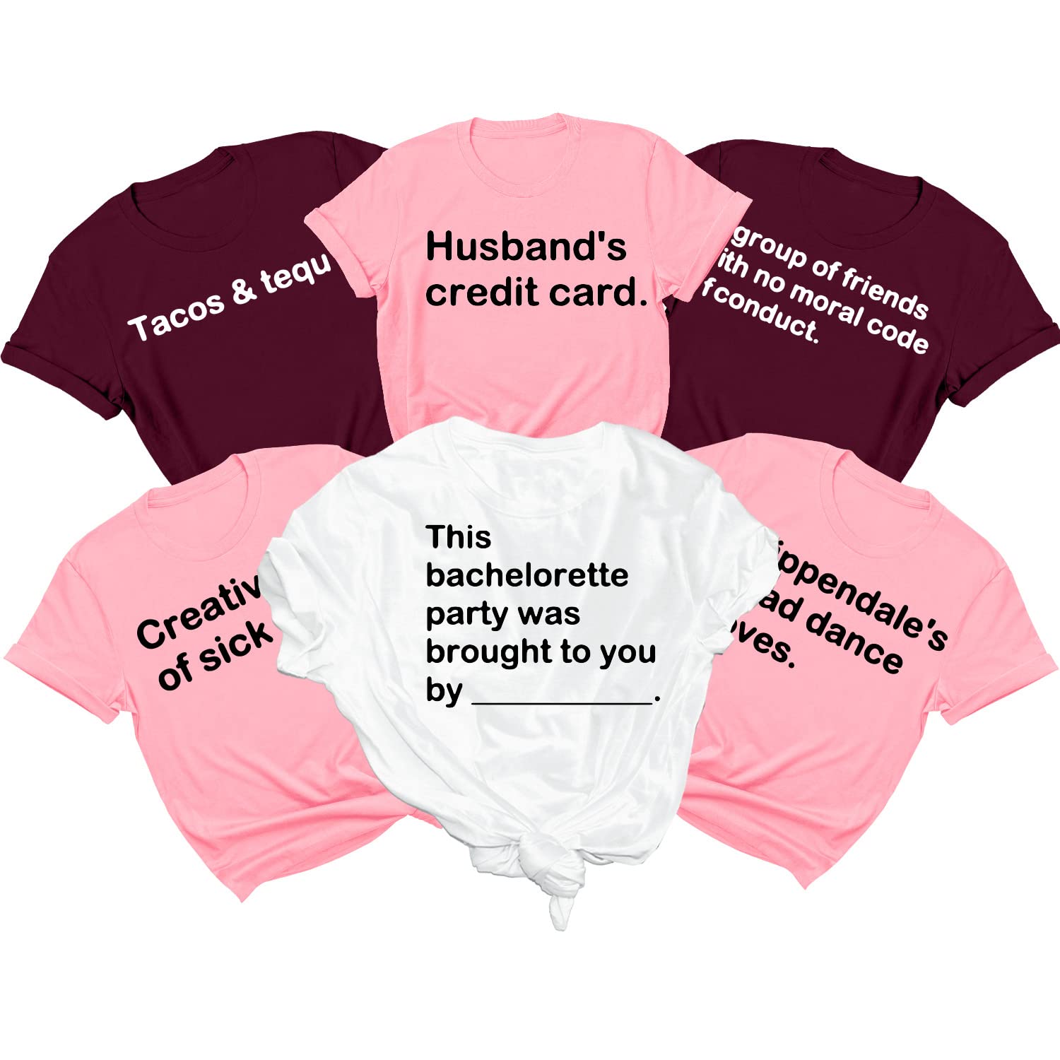 Bride Squad Shirts | Team Bride Tribe T-Shirts | Maid of Honor & Bride to Be Tops | Bachelorette Party Outfits for Wedding Prep & Girls' Night Out