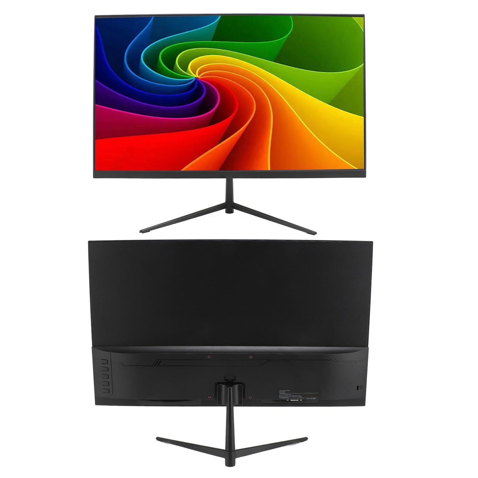 24 Inch FHD IPS Gaming Monitor 1080P 75Hz with FreeSync, HDR, 99% sRGB - HDMI & VGA Ports, VESA 75x75mm Mount (European Plug) - Perfect for PC Gaming, Office Work & Home Entertainment
