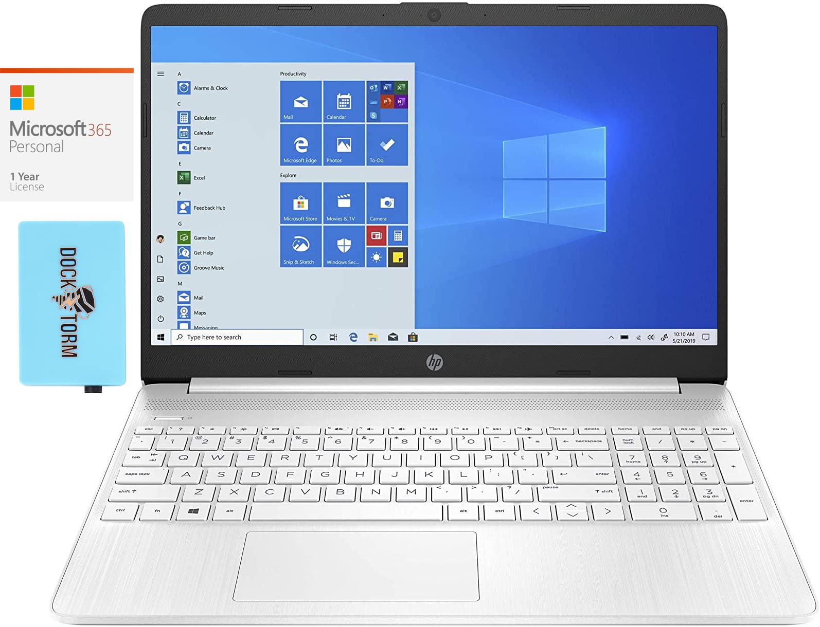 HP 15z-ef100 Laptop - AMD Ryzen 3 3250U 2-Core Processor, 8GB RAM, 256GB PCIe SSD, 15.6