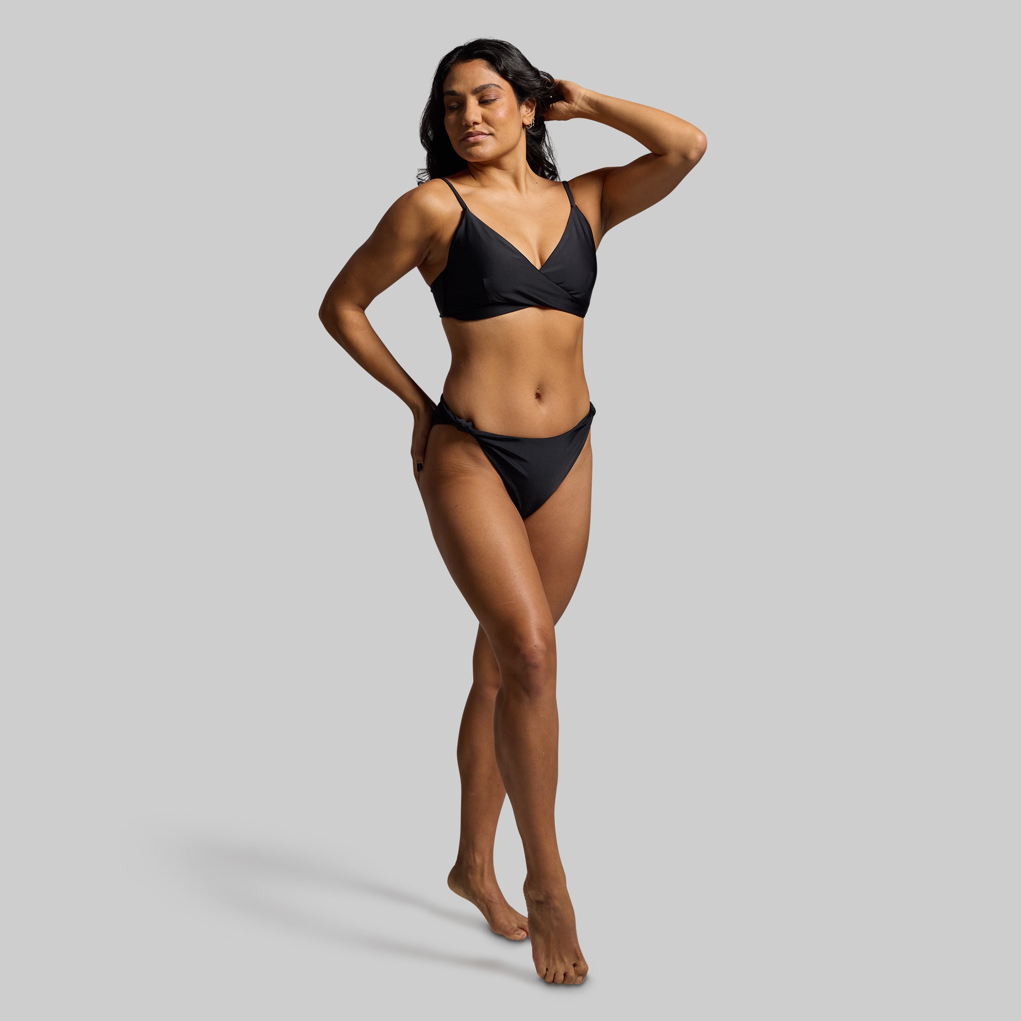 Solstice Black Bikini Bottom - High-Quality Swimwear for Women | Perfect for Beach, Pool, and Summer Vacations