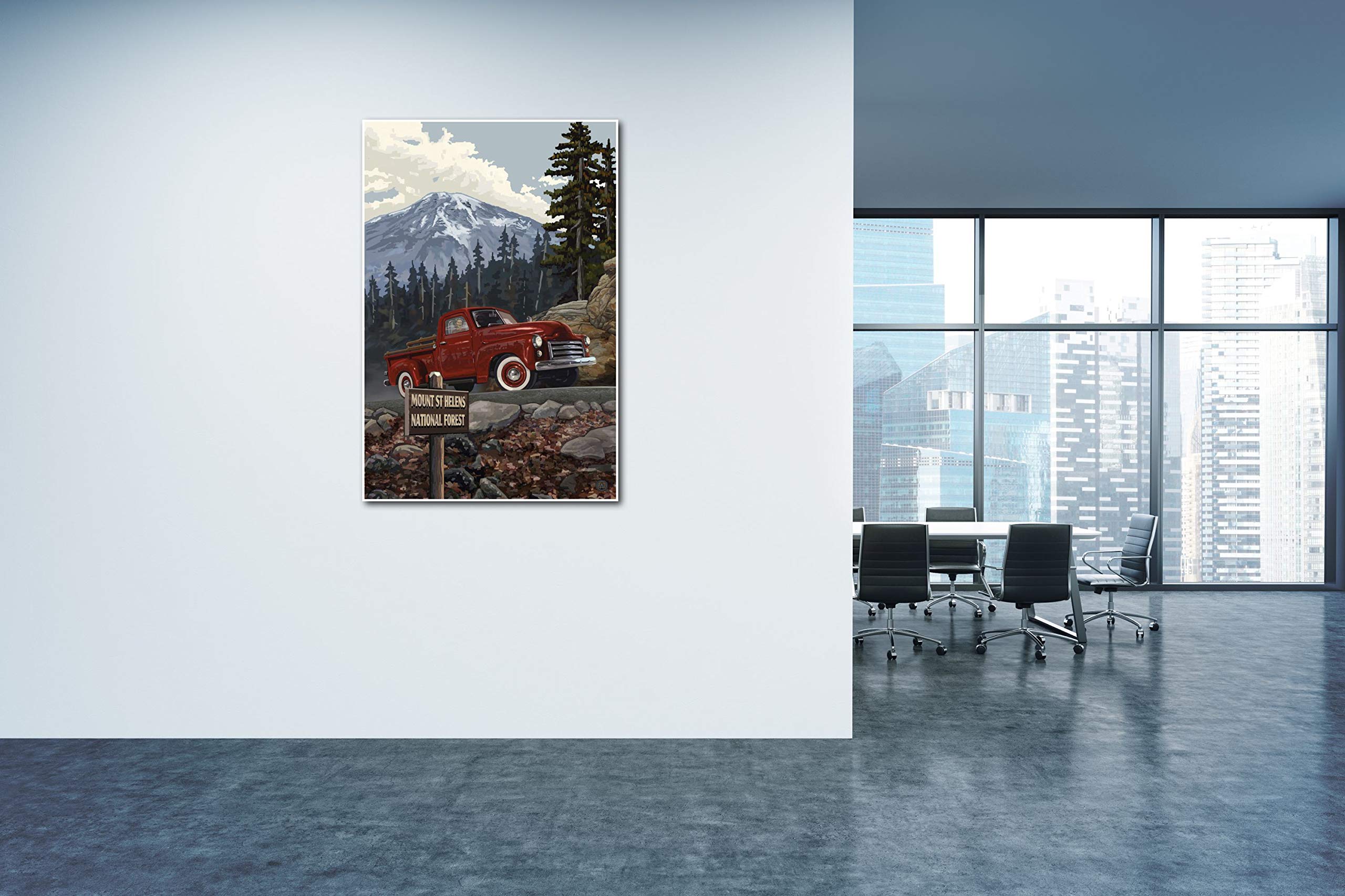 Mt St Helens National Forest Giclee Art Print - 30x45 Inch Wall Decor Landscape Poster by Paul A. Lanquist - Perfect for Living Room, Office & Home Decoration