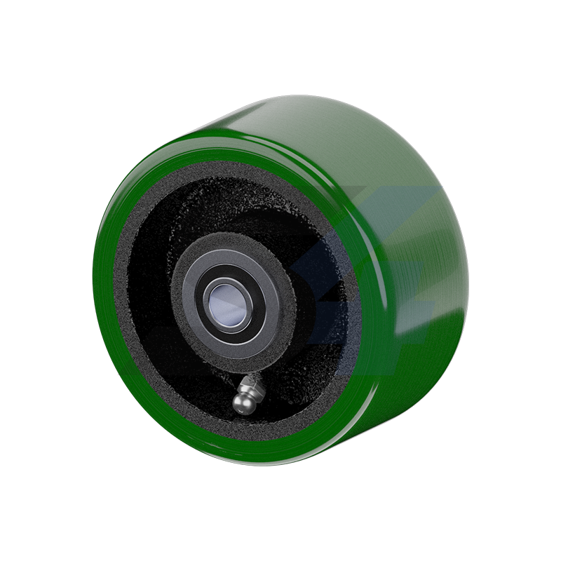 4 x 2 Polyurethane on Cast Iron Wheels - Heavy Duty Replacement Caster Wheels W003.527 for Industrial Equipment, Furniture, and Warehouse Carts