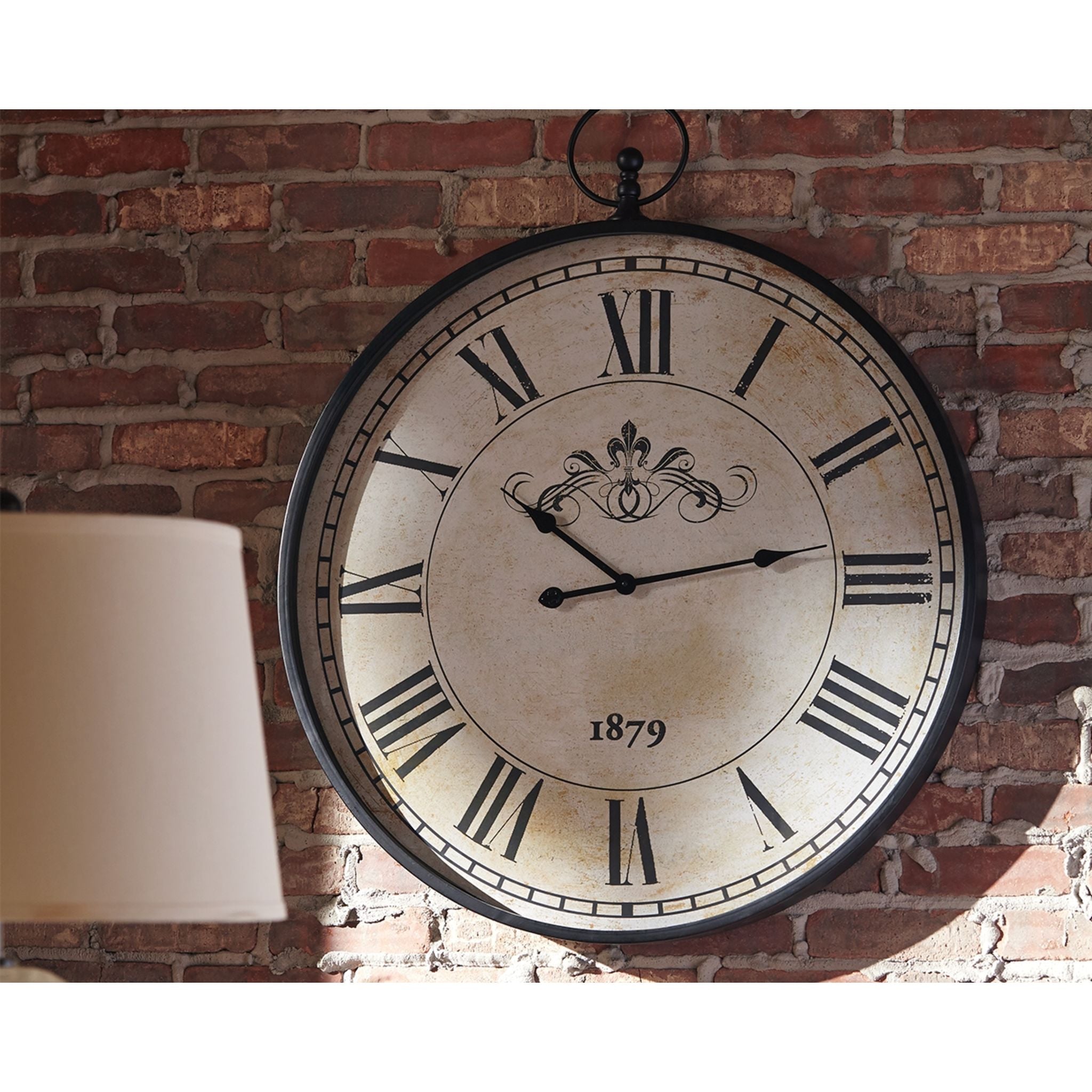 Augustina Wall Clock - 30.88 x 36.75 Inches Large Decorative Clock for Living Room, Bedroom, Office | Silent Non-Ticking Modern Home Decor