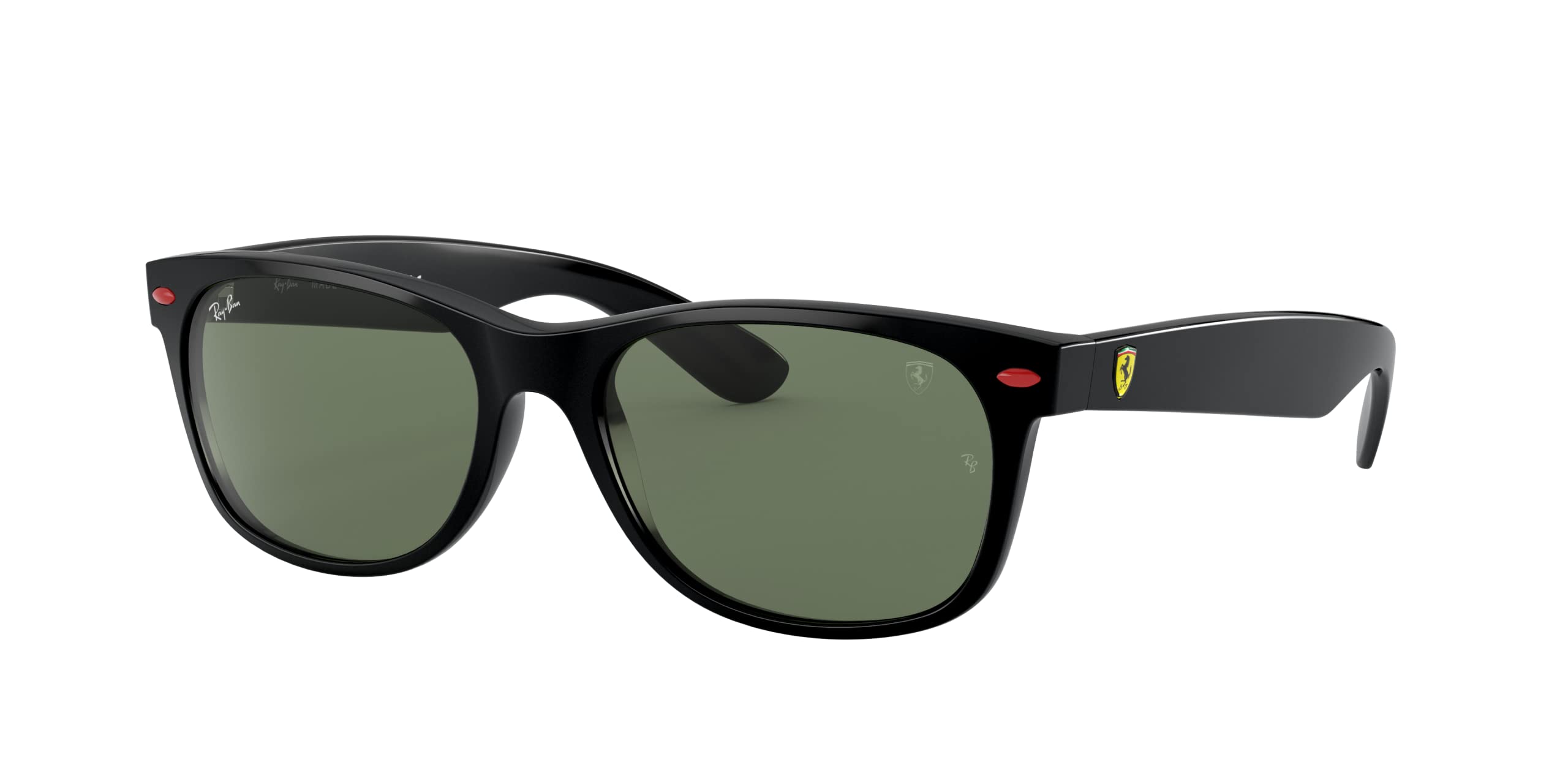 Ray-Ban RB2132M Scuderia Ferrari Square Sunglasses - Polarized UV Protection for Driving, Racing & Outdoor Sports