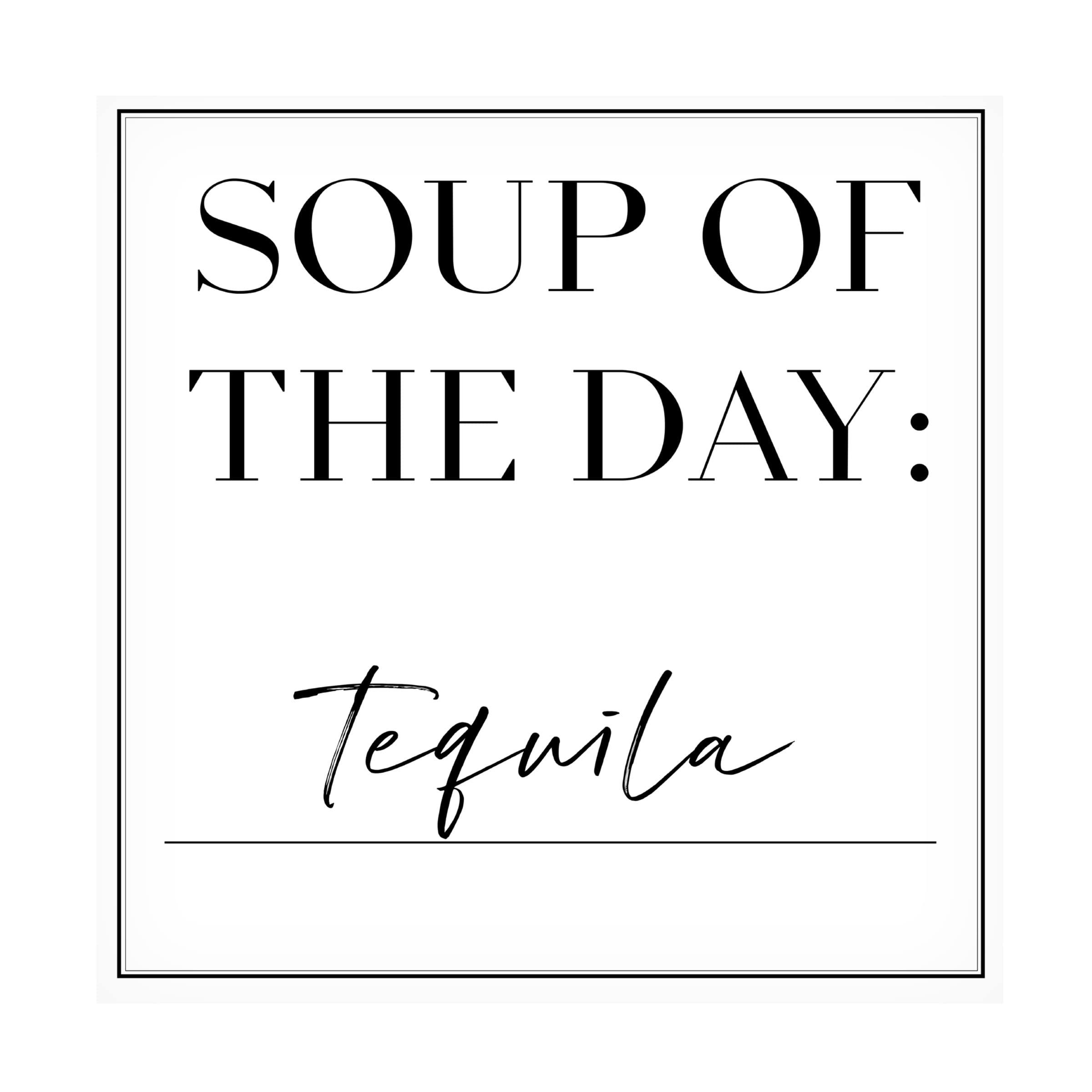 Trademark Fine Art 'Soup Du Jour III' Canvas Wall Art by Anna Hambly - Perfect for Kitchen Decor, Dining Room Art, and Modern Home Interior Design