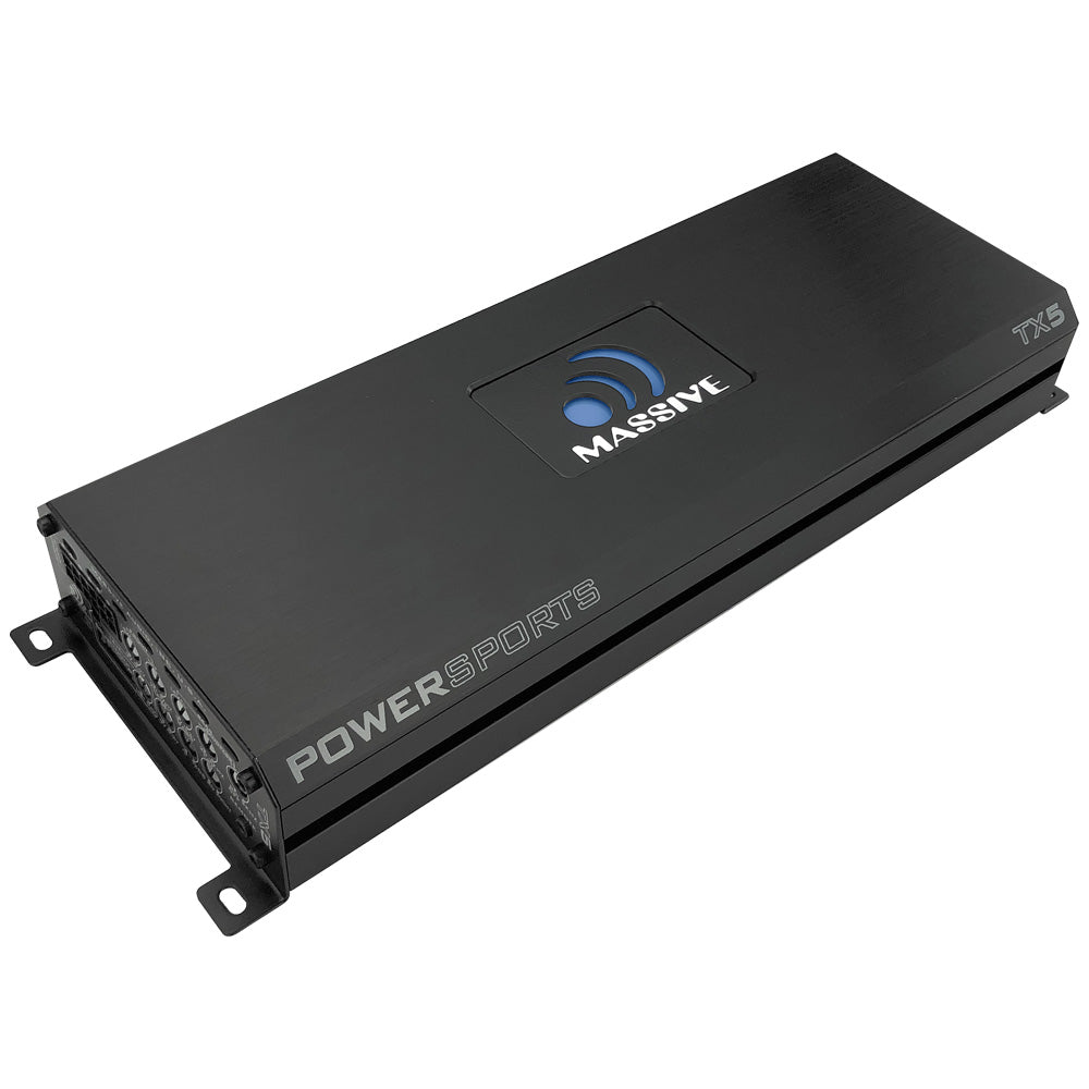 TX5 120W RMS x 4 + 300W @ 2 Ohm 5-Channel Marine Amplifier with Bluetooth 5.0 - Perfect for Boats, Yachts & Outdoor Water Sports