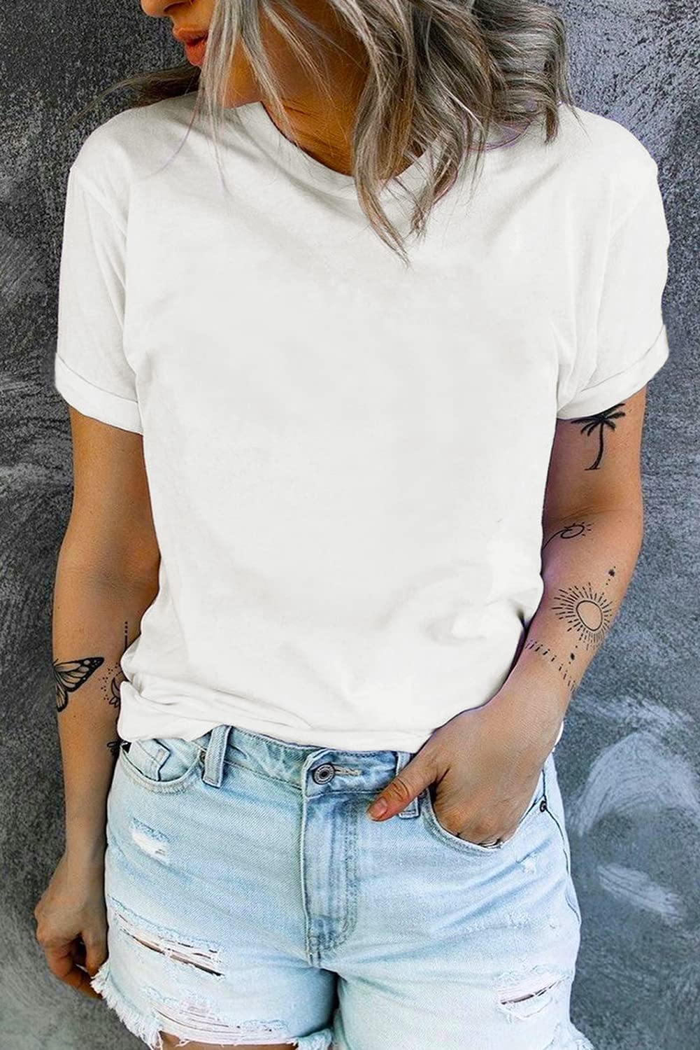 Women's Summer Casual Short Sleeve T-Shirt - Comfortable Crew Neck Tee for Women | Perfect for Beach, Travel & Everyday Wear