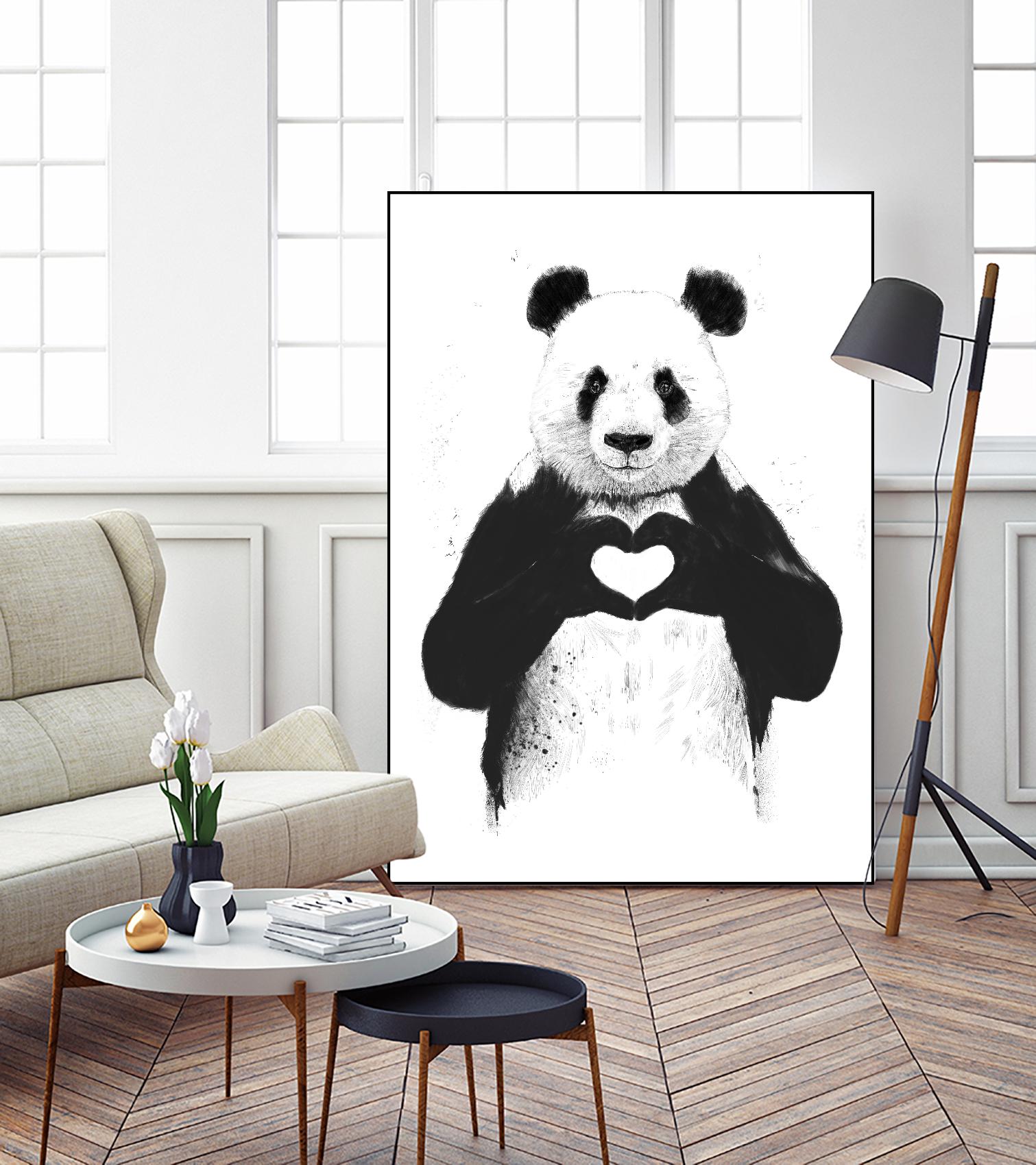 All You Need is Love - Inspirational Wall Art Decor for Home, Office & Gifts | Perfect for Living Room, Bedroom & Wedding Decorations