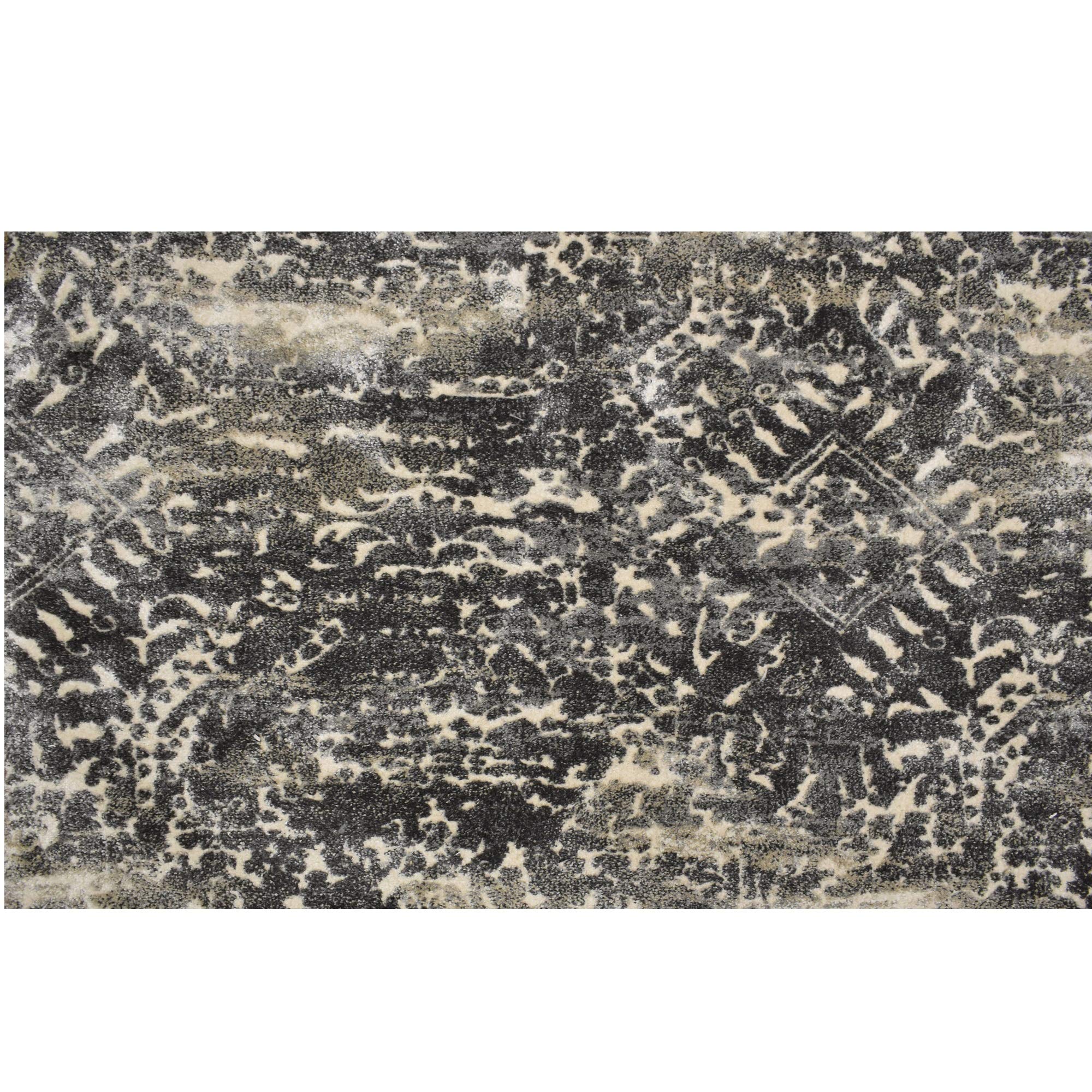 Kane Carpet 10' Capri Gray and Ivory Broadloom Round Area Throw Rug - Soft & Durable for Living Room, Bedroom, or Office Decor