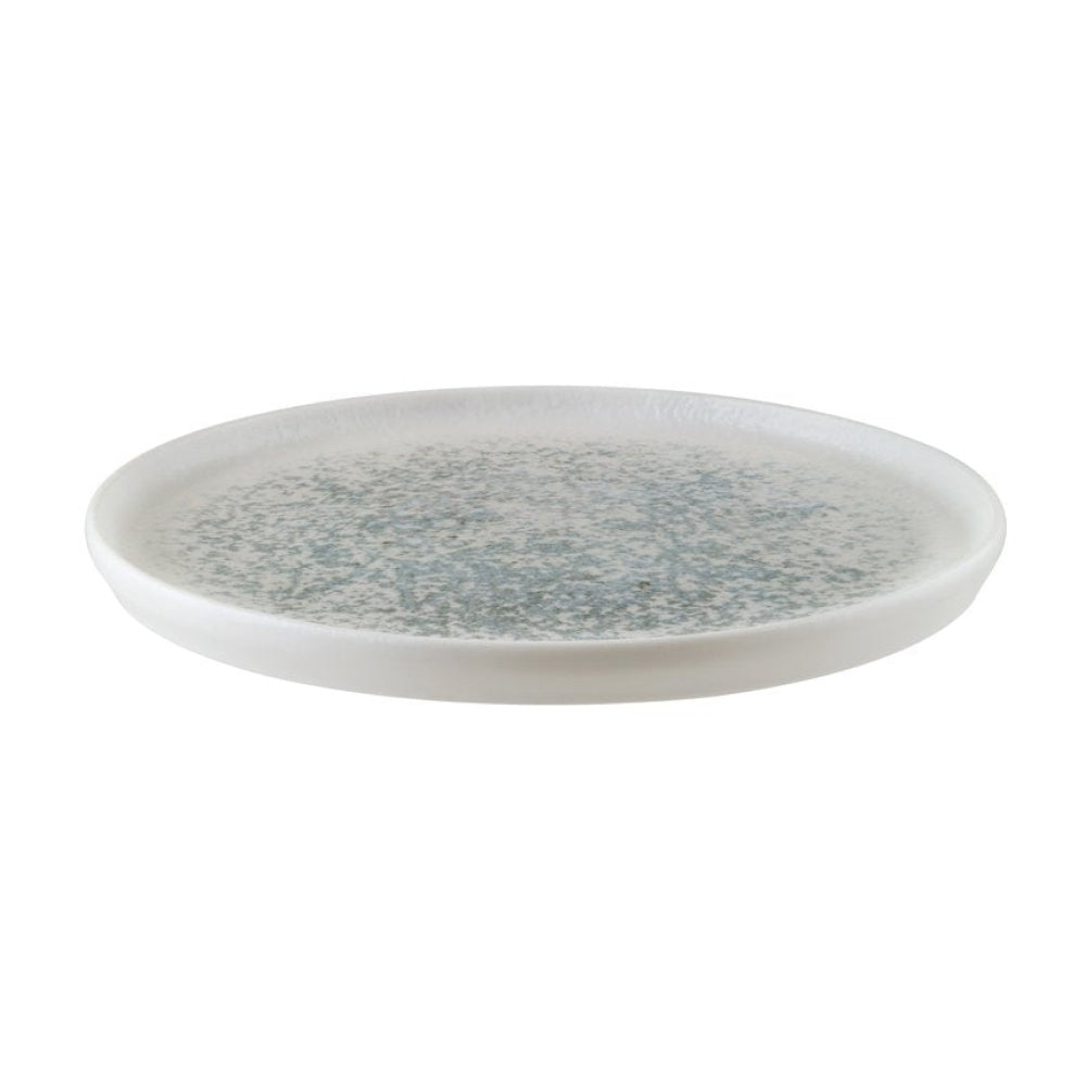 Bonna Lunar Ocean 8.25 Inch Round Porcelain Dinner Plate - Elegant White Ceramic Flat Plate for Fine Dining, Restaurants & Home Decor (Set of 1) - Perfect for Dinner Parties, Wedding Receptions & Holiday Table Settings