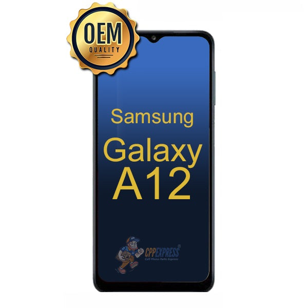 Samsung Galaxy A12 LCD Touch Screen Digitizer & Assembly Replacement - Black | Compatible with Galaxy A12 Smartphone | Perfect for Screen Repair & DIY Replacement