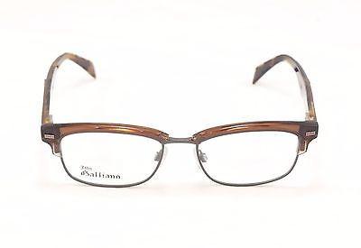 John Galliano JG5017 092 Brown Plastic & Metal Eyeglass Frames - Italian Made 52-17-140 Size - Perfect for Fashion & Reading Glasses