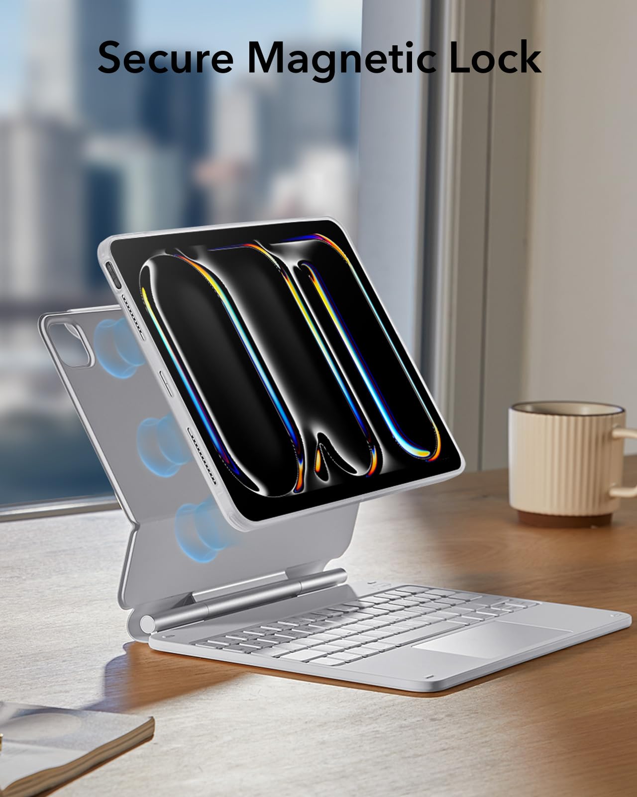 ESR iPad Pro 11 Inch Keyboard Case (2024 M4 & 5th Gen) - Magnetic Stand, 360° Protection, Removable Cover for iPad Pro 11