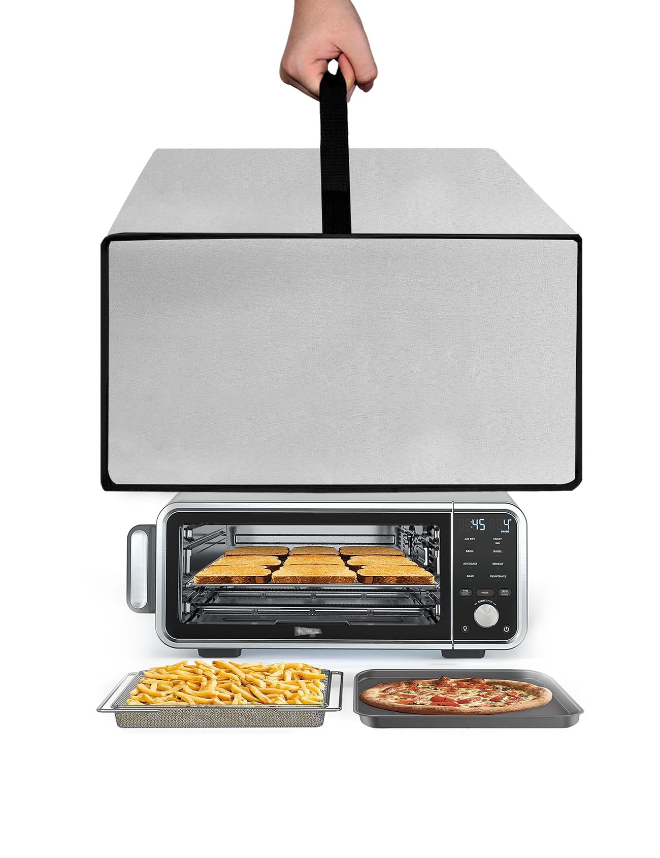 Heat-Resistant Waterproof Nylon Air Fryer Cover Protector Case for Ninja SP101/SP351/SP201 & Kitchen Elite® Pizza Ovens - Perfect for Kitchen Safety & Countertop Protection During Cooking