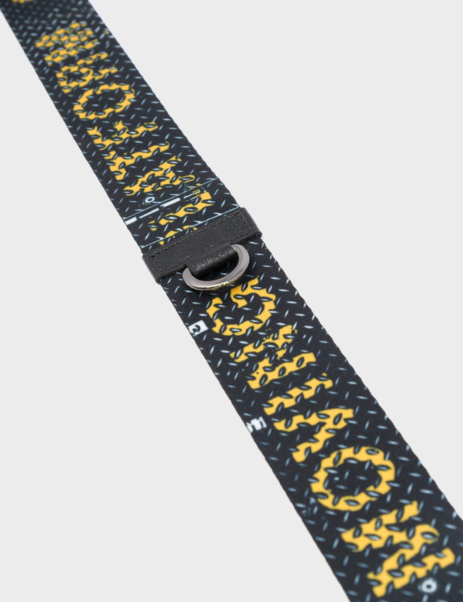 Detachable Black Nylon Strap with Subway Platform Print - Adjustable Shoulder Strap for Bags, Cameras & Travel Accessories - Perfect for Commuting, Urban Fashion & Everyday Use