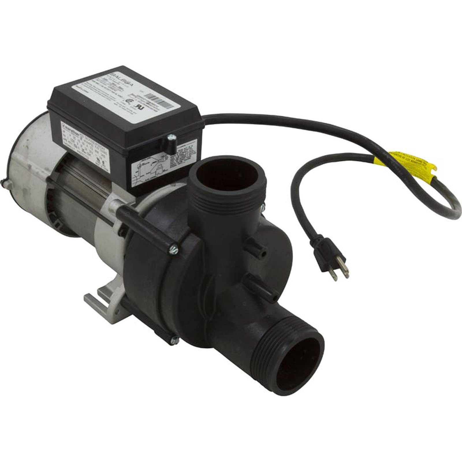 Balboa Wow Pump Single Speed 7.5Amps with Plus and Air Switch 1050032 - High Performance Spa Pump for Hot Tubs, Pools, and Hydrotherapy Systems
