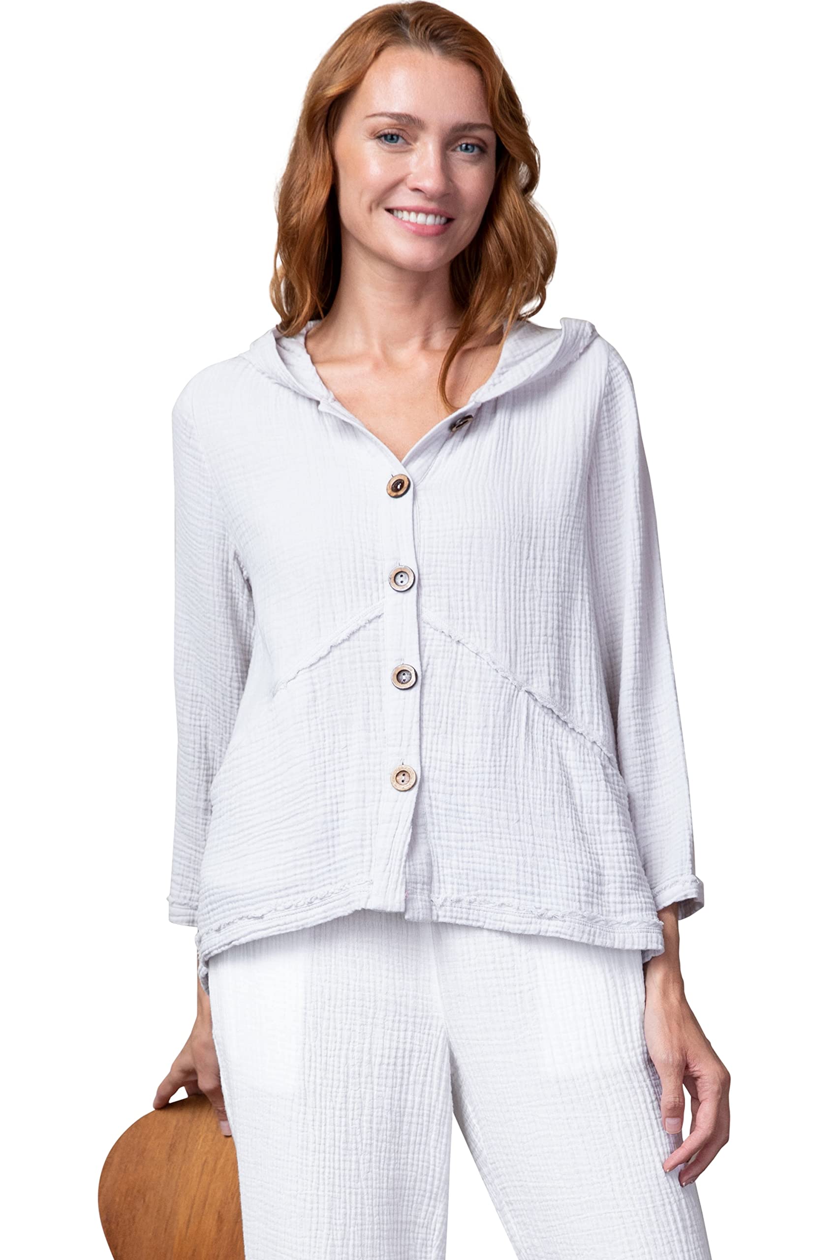 Habitat Clothes Double Layer Beach Hoodie - Lightweight Sun Protection Cover Up for Women & Men | Perfect for Beach, Pool, Vacation & Outdoor Activities