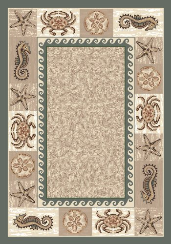 Signature Sea Life Light Aqua Rug 2'1