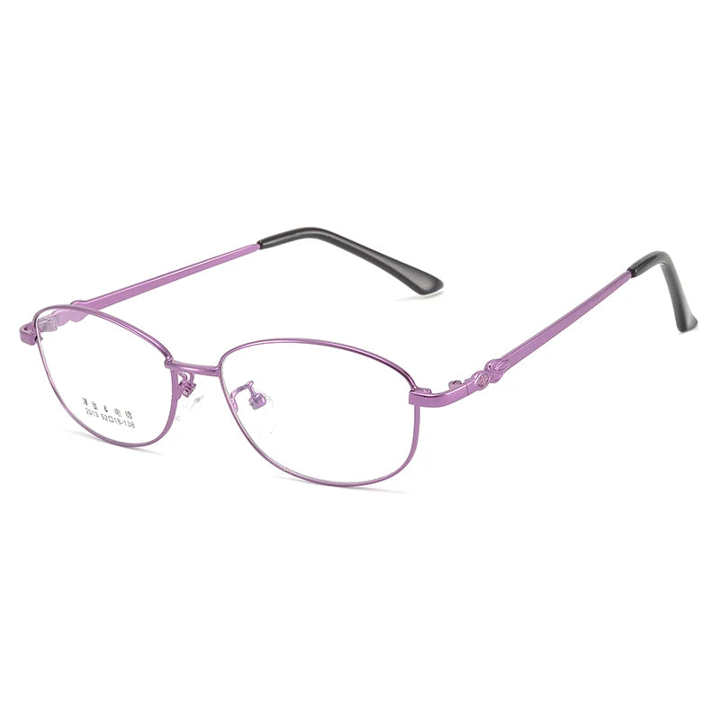 Bclear Women's Full Rim Oval Alloy Eyeglasses - Lightweight Metal Frame Glasses for Women, Trendy Oval Shape, My2013 Collection - Perfect for Office, Reading & Everyday Fashion