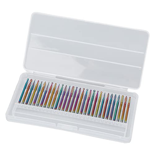 Professional Carborundum Manicure Drill Bits for Nail Art - Salon & Home Use Nail Care Tools - Perfect for Acrylic, Gel, and Natural Nails