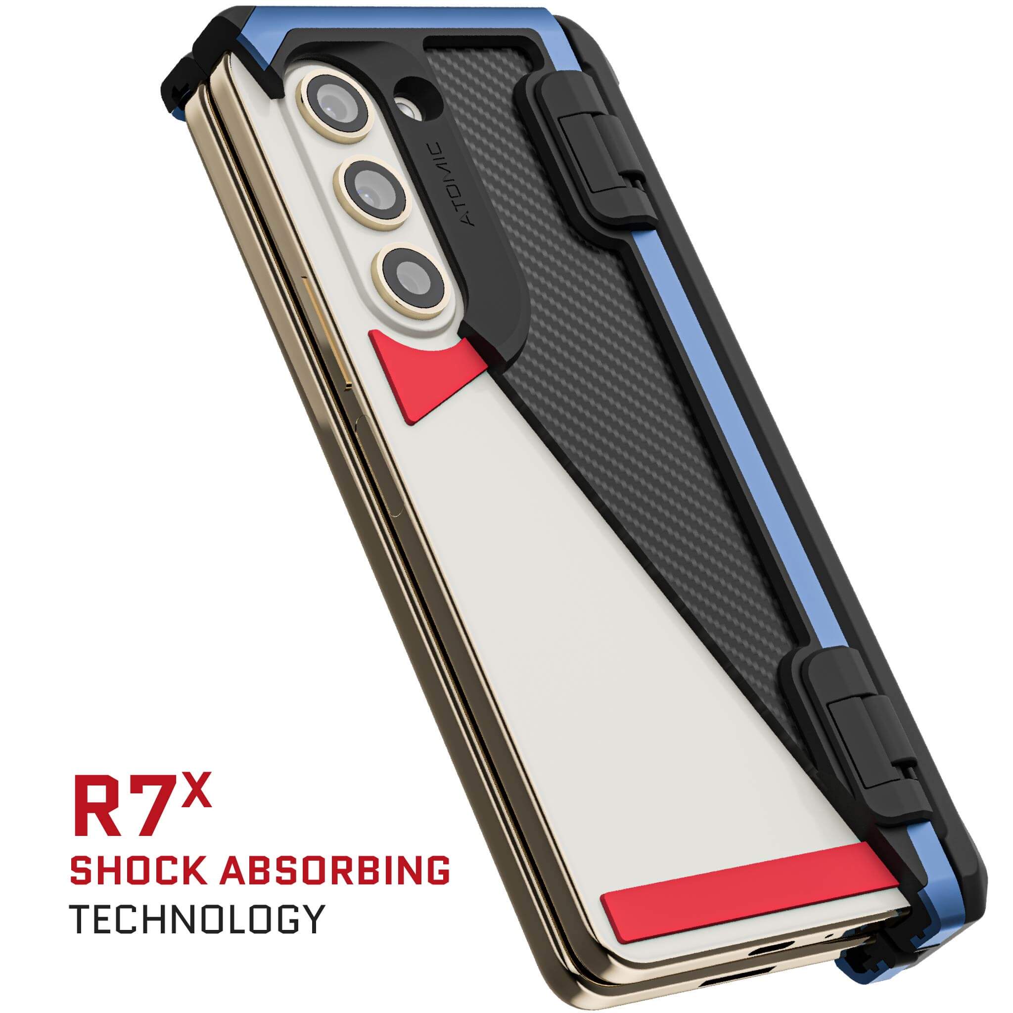 Samsung Galaxy Z Fold 5 Protective Clear Aluminum Case - Ultra Slim & Durable Cover for Foldable Phone | Perfect for Work, Travel & Everyday Use