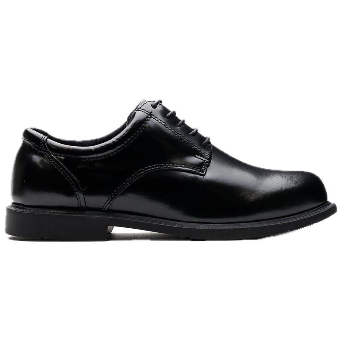 Premium Black Leather Oxford Shoes for Men - Polished & Shineable - Perfect for Business, Formal & Office Wear