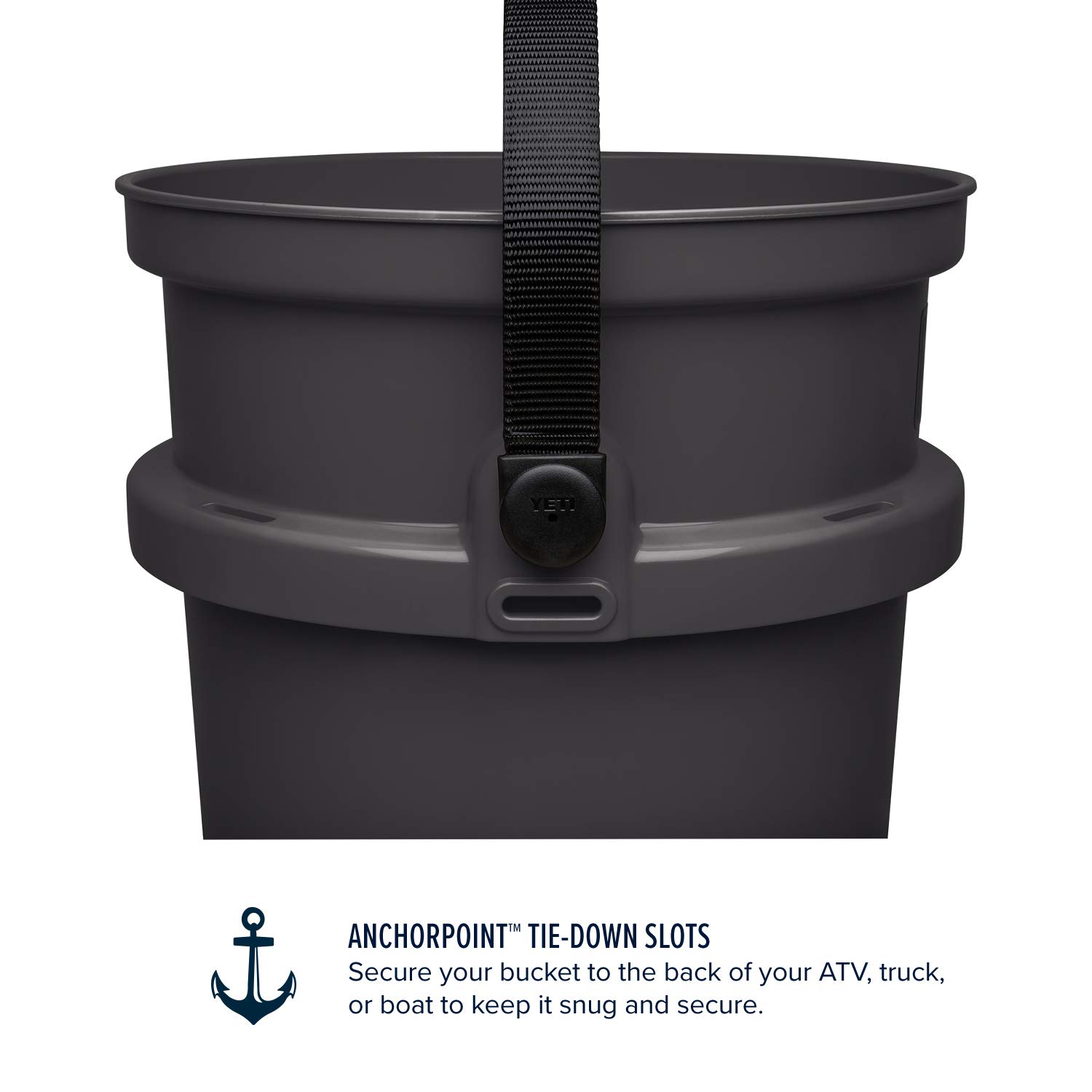 YETI Loadout 5-Gallon Heavy Duty Bucket - Durable Impact Resistant Fishing & Utility Pail for Outdoor Adventures, Camping, Hunting & Home Storage | Perfect for Ice Fishing, Tools Organization & DIY Projects
