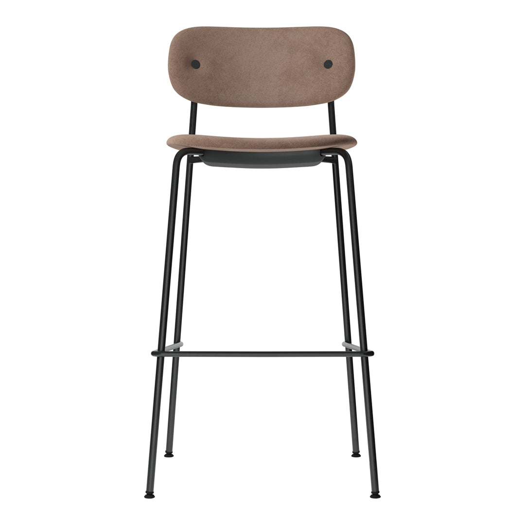 Co Bar Chair - Fully Upholstered Bar Stool for Kitchen Island, Home Bar & Counter Height Dining - Comfortable Modern Seating for Restaurants & Cafes