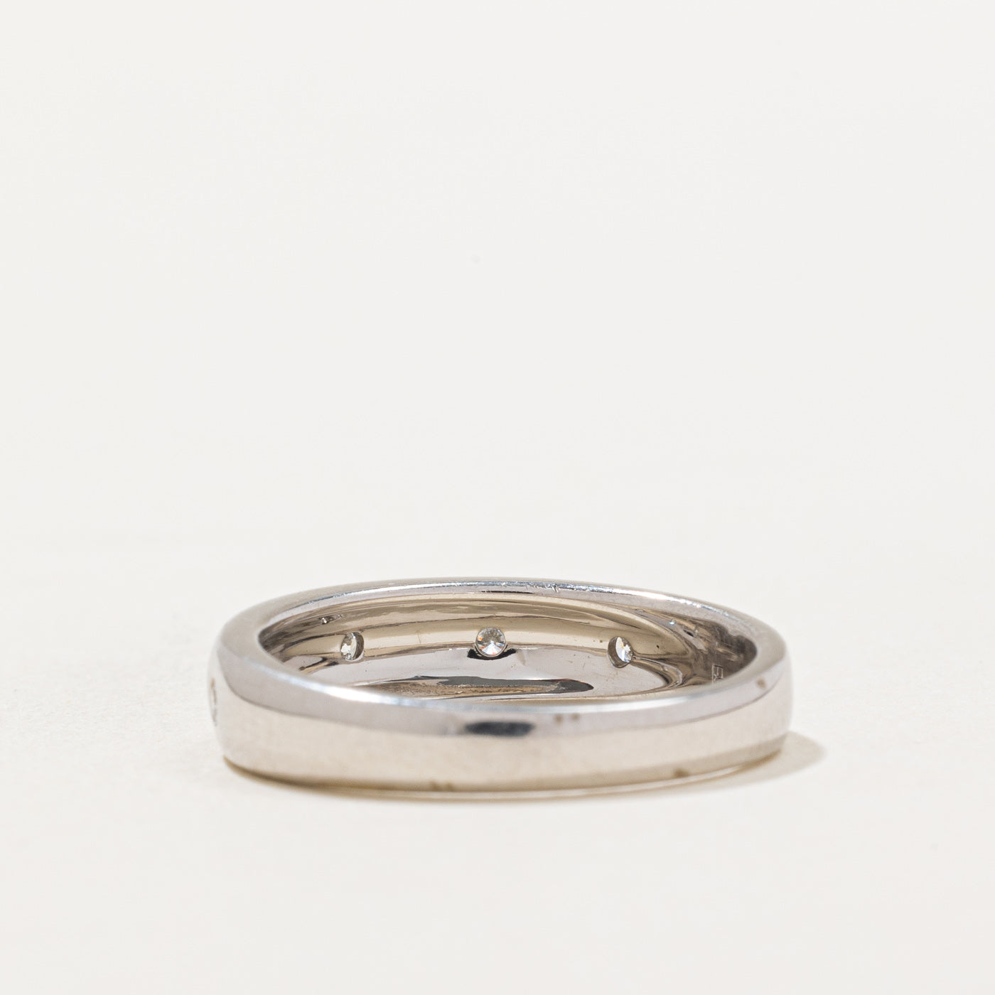 0.10ctw Flush Set Diamond Ring - Size 7 | Dainty Minimalist Wedding Band | Perfect for Everyday Wear & Anniversary Gifts