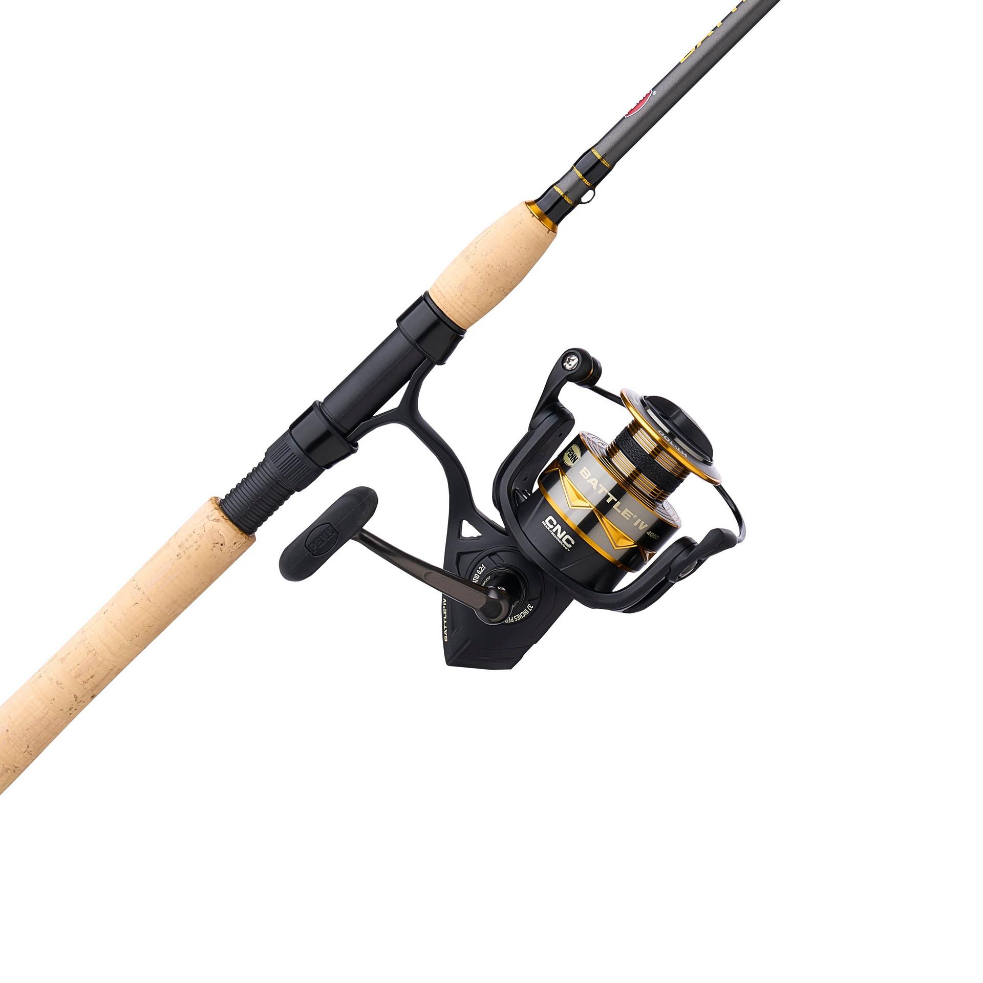 **Battle® IV Travel Spinning Rod & Reel Combo – Lightweight & Portable Fishing Gear for Saltwater & Freshwater – Perfect for Travel, Camping & Backpacking Adventures**