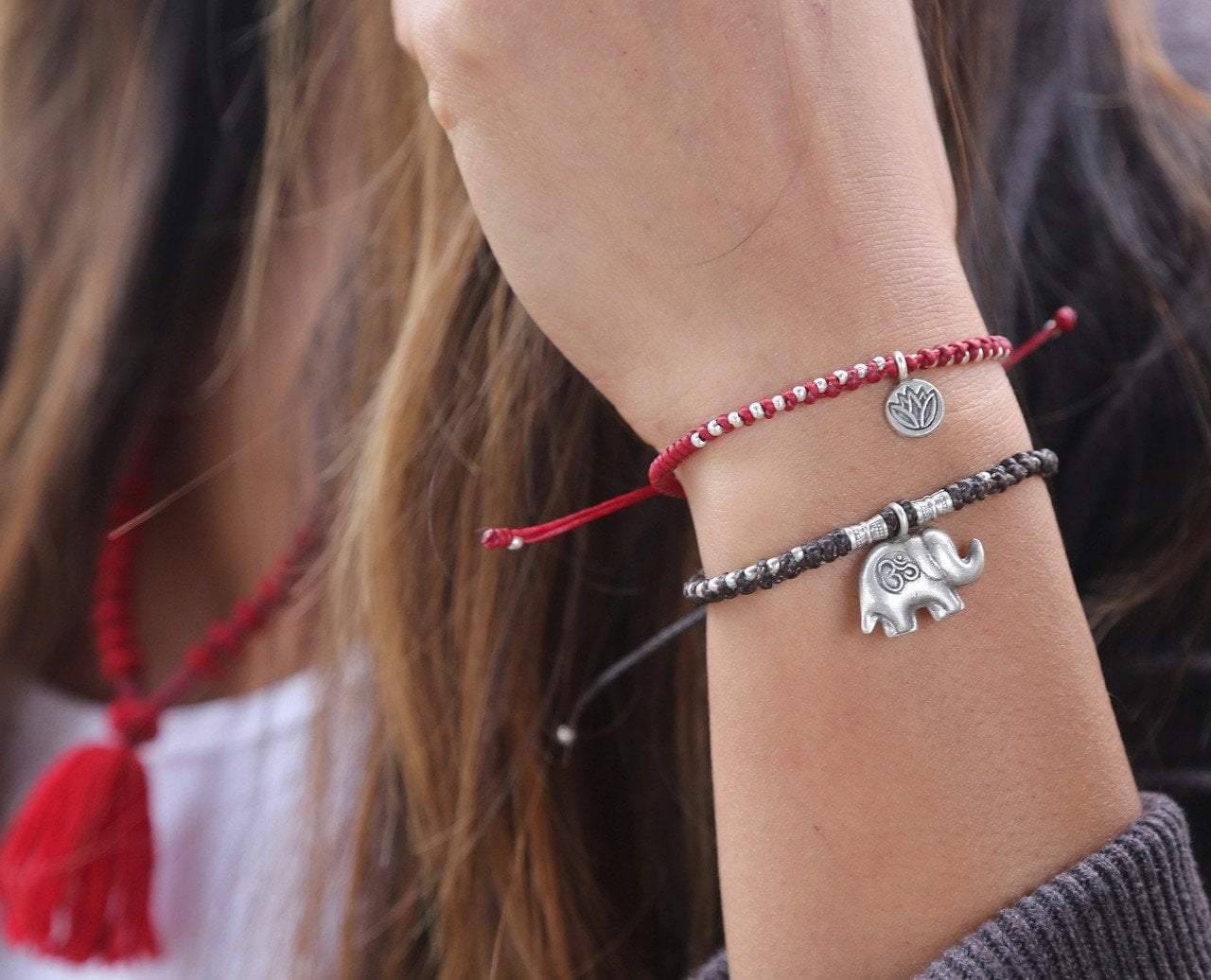 Handmade Thai Lotus Adjustable Bracelet - Elegant Adjustable Bangle for Women, Boho Chic Jewelry Gift - Perfect for Yoga, Meditation & Spiritual Occasions
