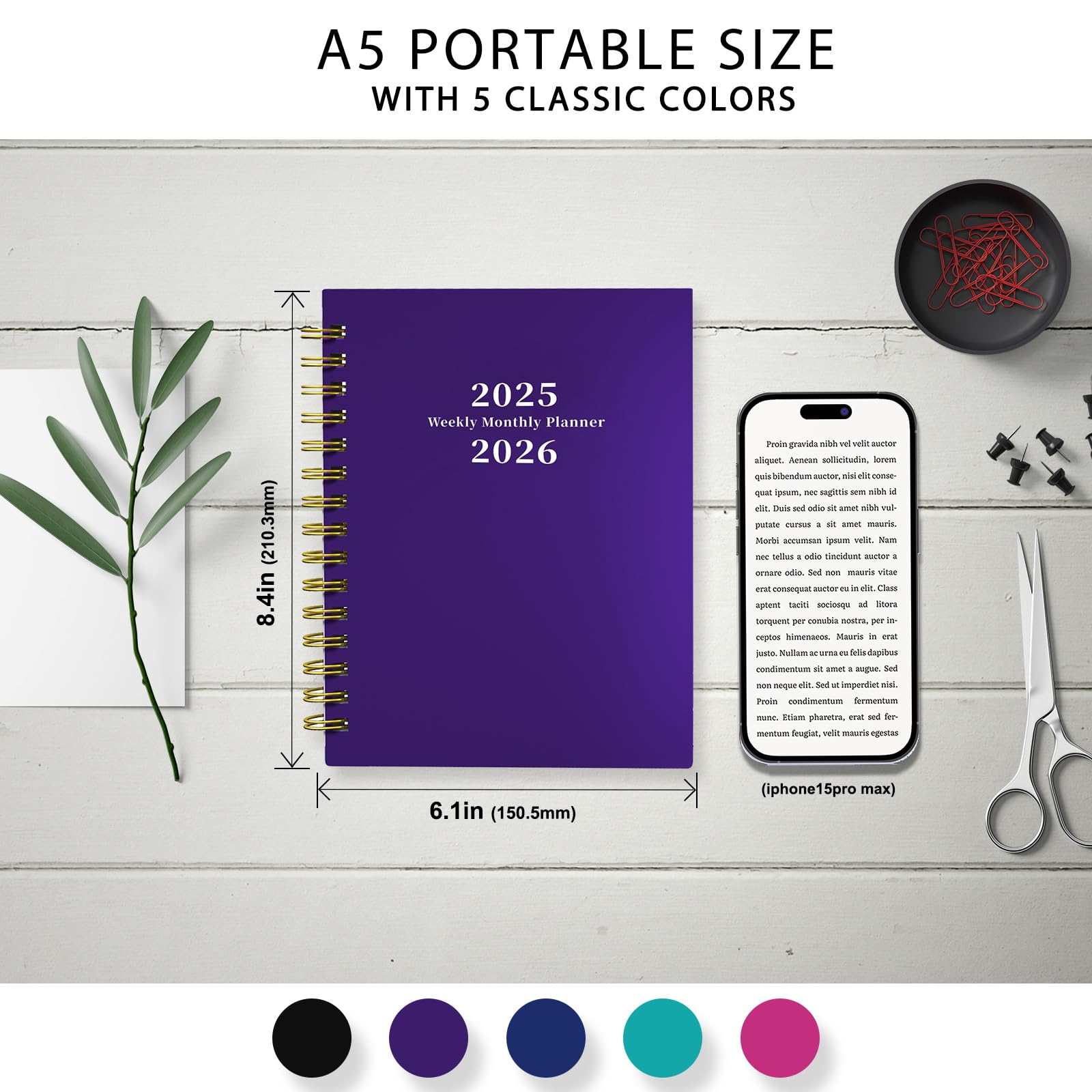 Ymumuda 2025-2026 Planner - 12 Month Weekly & Monthly Organizer (July 2025 to June 2026), 8.4
