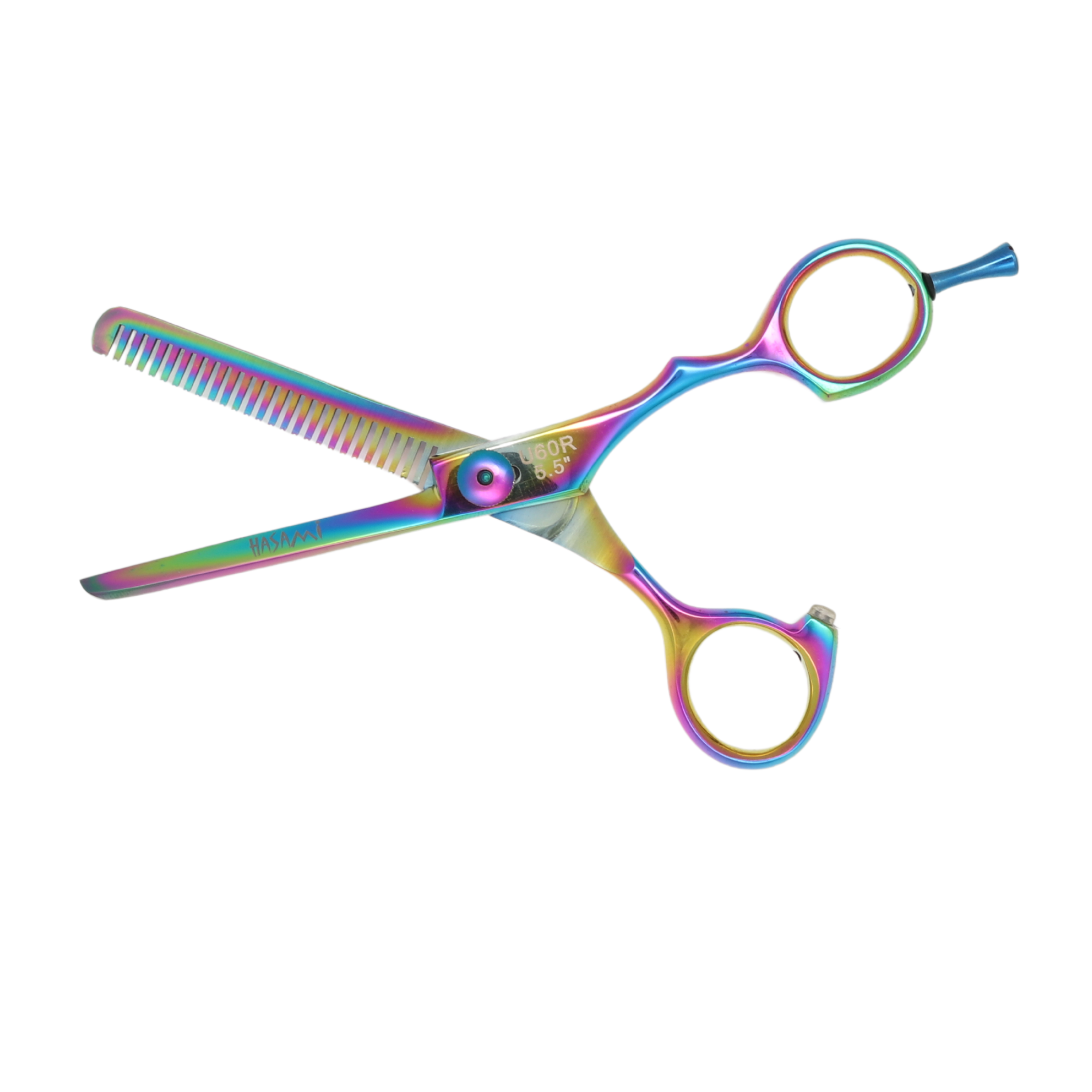 Professional 5.5 Inch Hair Cutting & Thinning Scissors - Titanium Coated Right-Handed Shears U60 R | Perfect for Salon Stylists & Home Haircuts