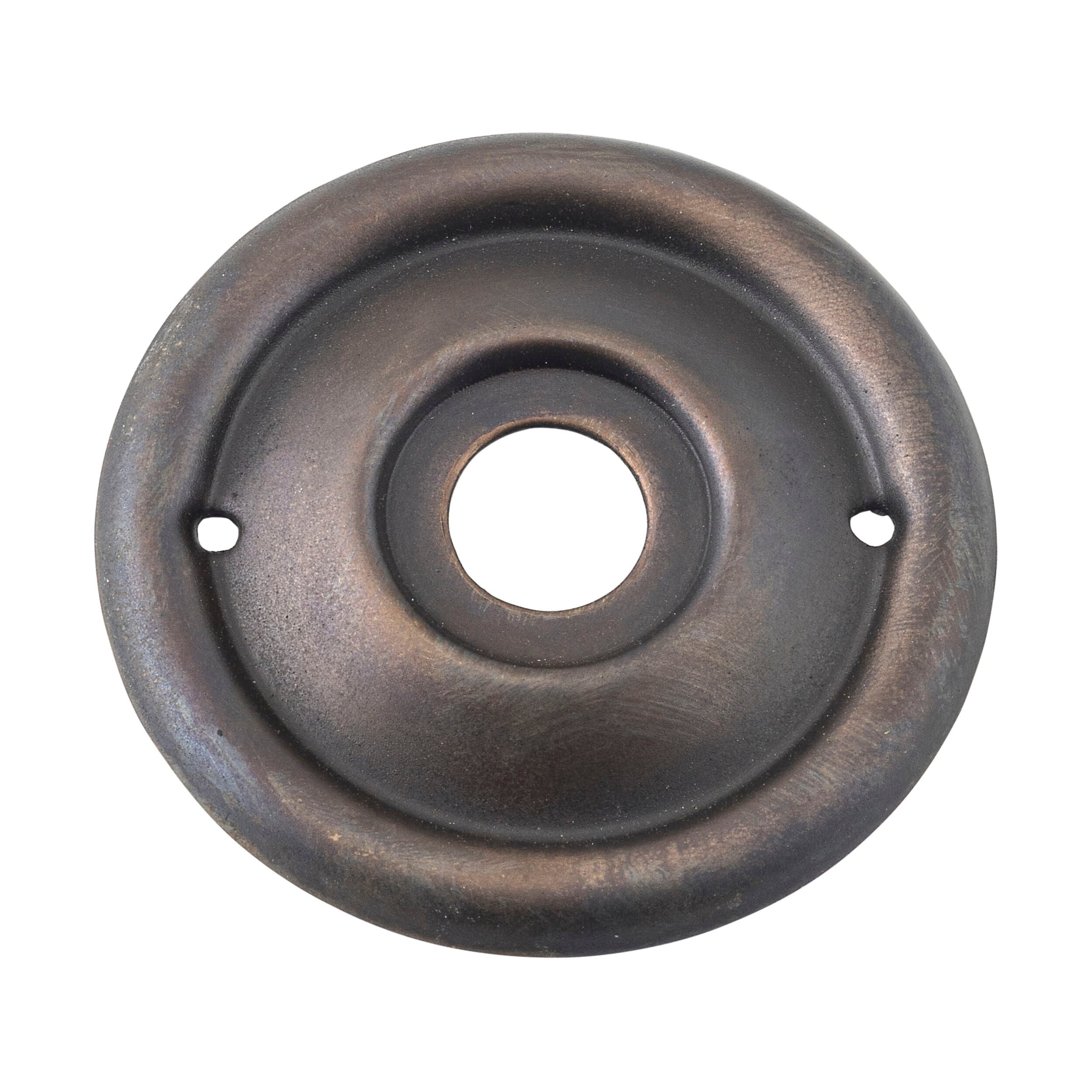Antique Brass 0844 Backplate for Milled Edge Mortice Knob Pair - 52mm Door Hardware for Vintage Style Homes & Restoration Projects