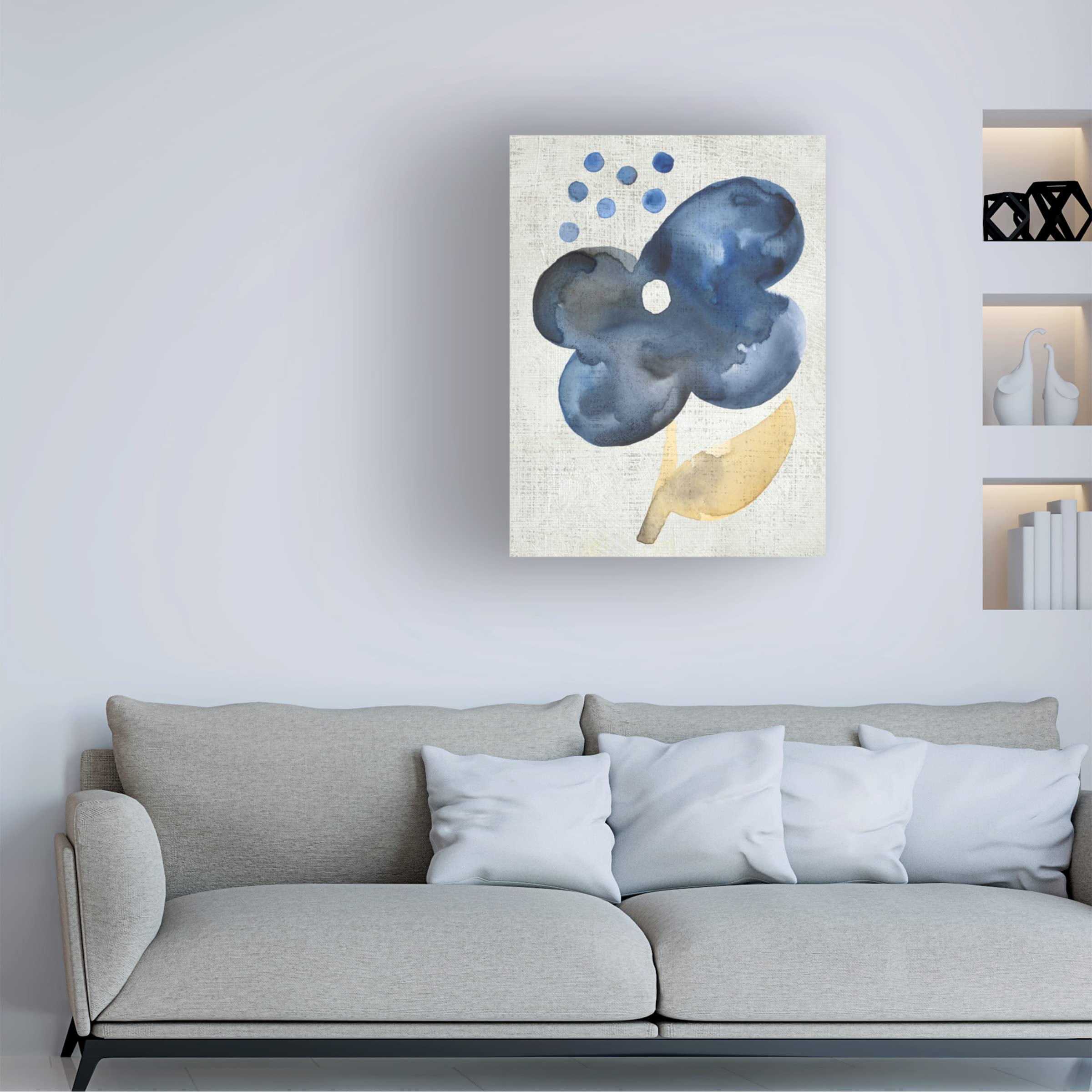 Trademark Fine Art 'Sea Flower III' Canvas Wall Art Print by Chariklia Zarris - Vibrant Coastal Home Decor for Living Room, Bedroom & Office