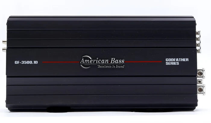 American Bass Godfather 3500.1D Mono Car Amplifier - High Power 3500W RMS for Deep Bass & Clear Sound | Perfect for Car Audio Systems, Subwoofers & Truck Stereo Upgrades