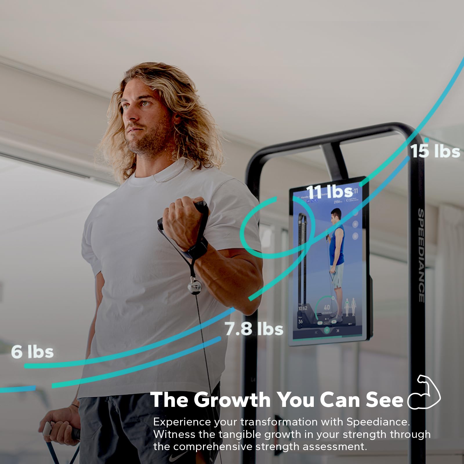 Smart Home Gym System - Multifunctional Smith Machine & Power Cage | All-in-One Cable Machine for Full Body Strength Training | Perfect for Home Workouts & Small Spaces (Ideal for Weightlifting, Cardio & Fitness Routines)