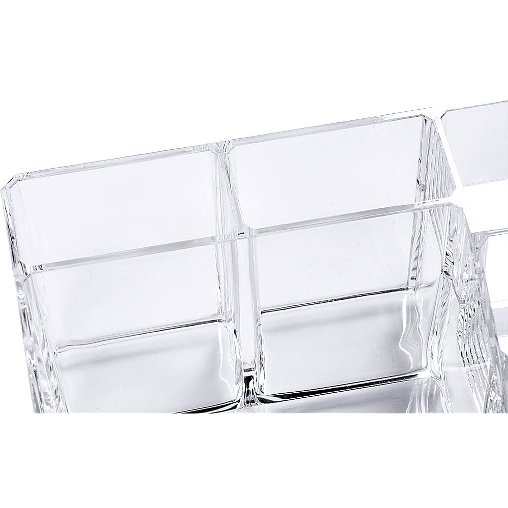 11-Drawer Clear Acrylic Makeup Jewelry Organizer - Luxury Storage Cabinet for Cosmetics, Rings, Necklaces & Small Accessories - Perfect for Vanity, Bathroom & Dressing Table Organization