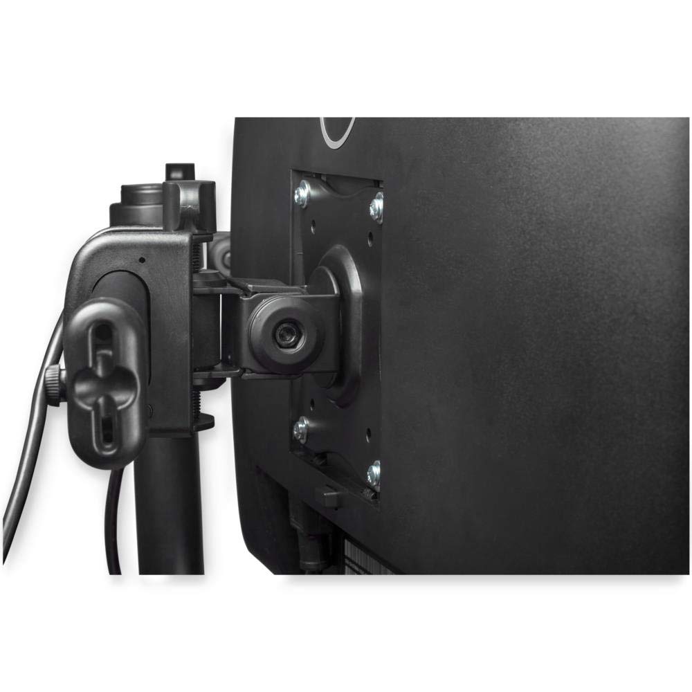StarTech.com Dual Monitor Mount Stand for 13'' to 27'' Screens - Adjustable VESA Desk Mount with Clamp & Grommet Hole Installation - Ergonomic Dual Monitor Arm for Home Office & Gaming Setup (Black, ARMBARDUOG) - Perfect for Workspace Organization & Multi-Tasking