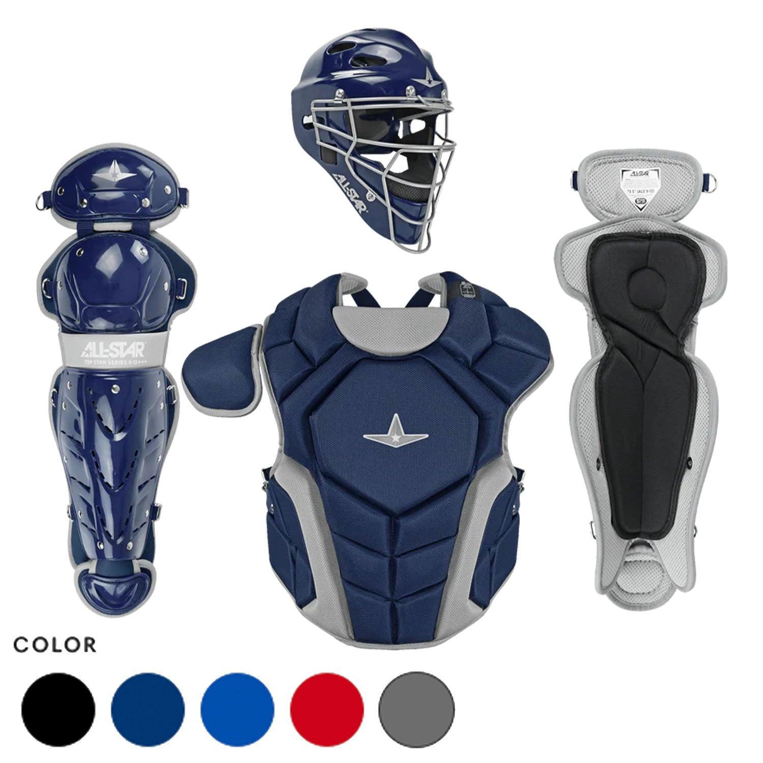 All Star Top Star Series Catchers Kit for Kids Ages 7-9 | Youth Baseball Equipment for Training & Games