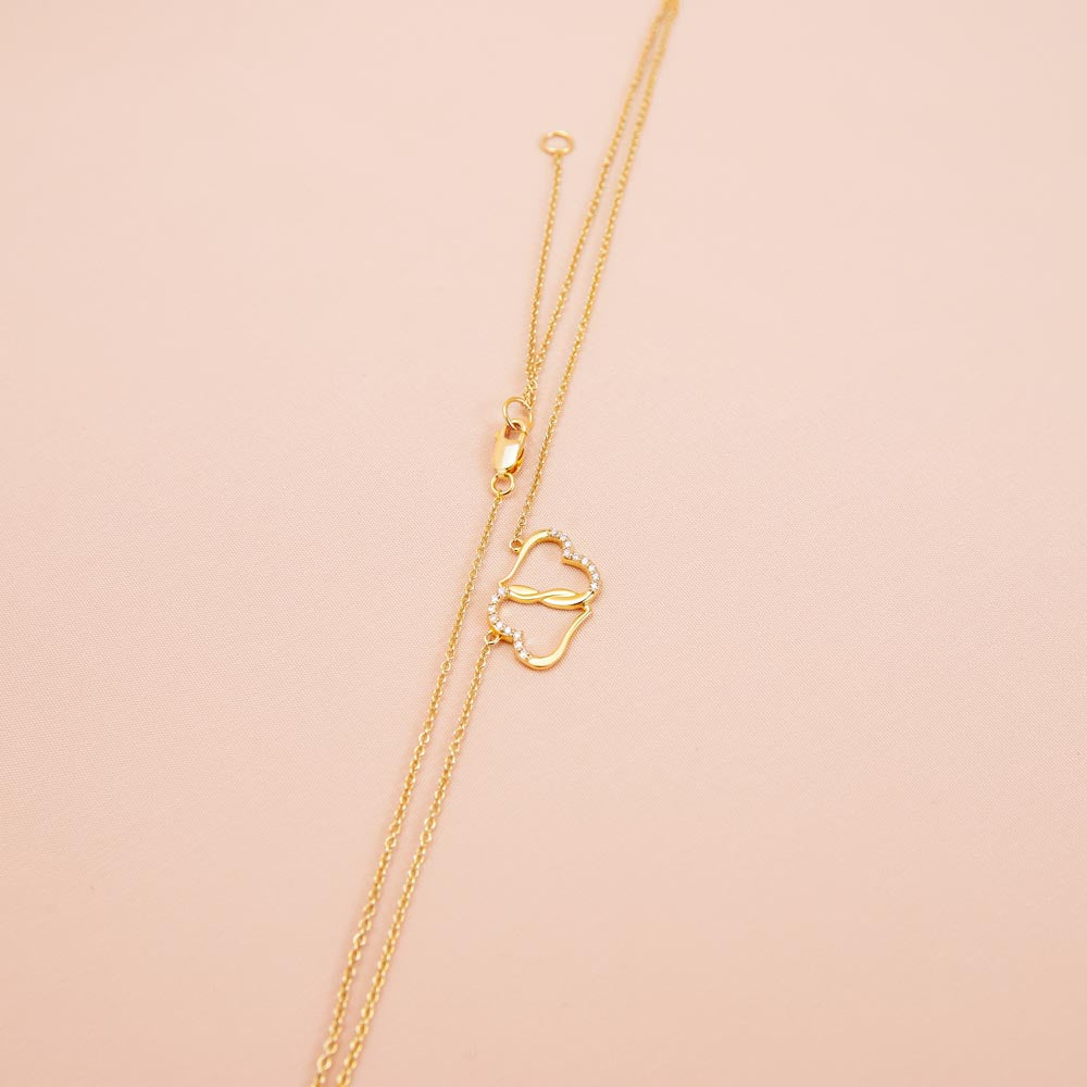Heart Shaped Diamond Pendant Necklace in Solid 14K Yellow Gold - Perfect Gift for Mom, Birthday, Anniversary & Valentine's Day | Elegant Jewelry for Women