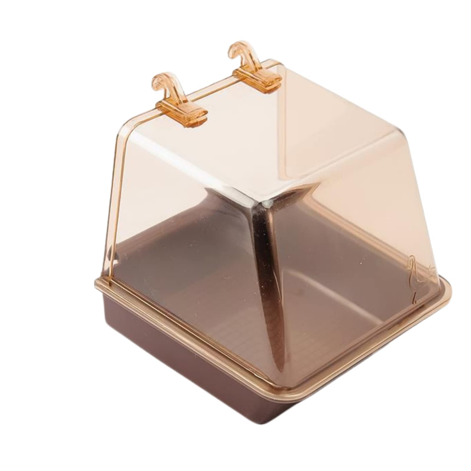 Saim Small Bird Bath Box for Cage - Hanging Bird Bath Shower Accessories for Parrots & Pet Birds | Perfect for Cage Cleaning & Bird Grooming