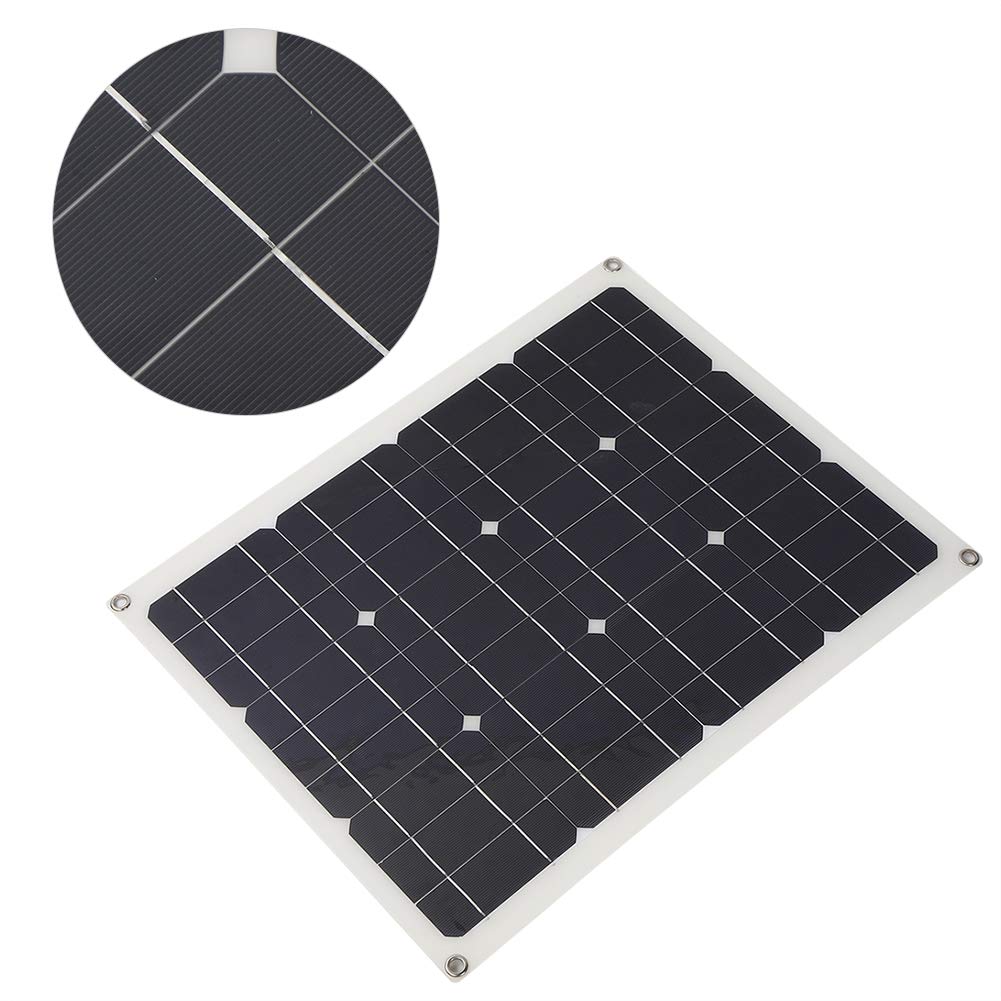40W Solar Panel Charger - Semi-Flexible Monocrystalline 5V USB Portable Power for Phones, Camping, RV, Boats & Emergency Backup