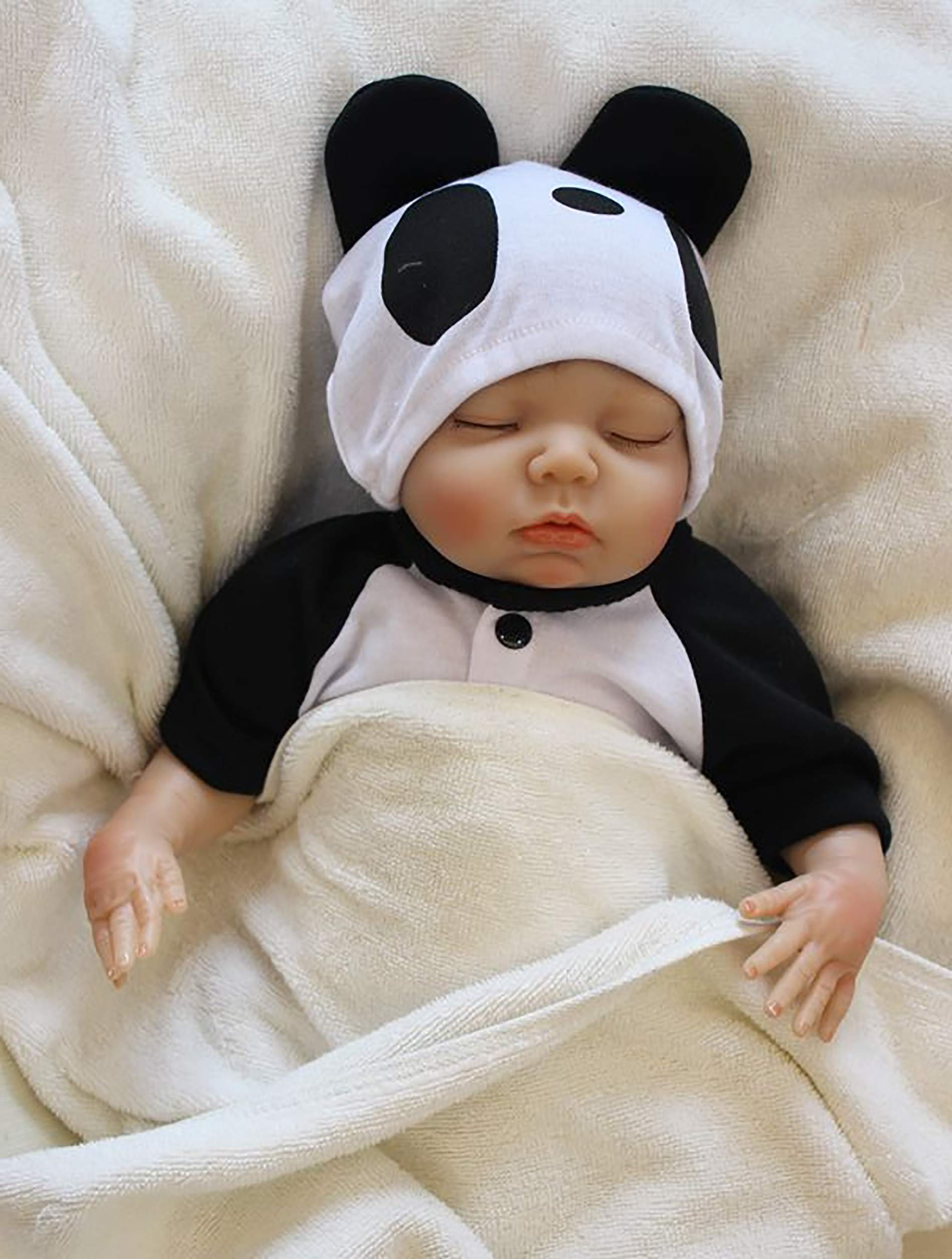 ZIYIUI 20 Inch Realistic Reborn Baby Doll - Soft Silicone Vinyl Toy for Christmas Gifts & Nursery Decor