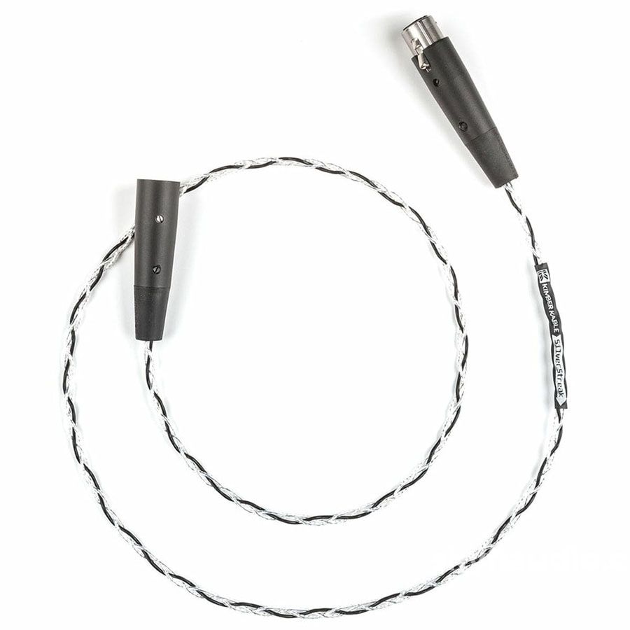 Kimber Kable Silver Streak BAL XLR Analog Audio Interconnect Cable Pair - Premium Hi-Fi Stereo Connection for Home Theater & Professional Studio Equipment