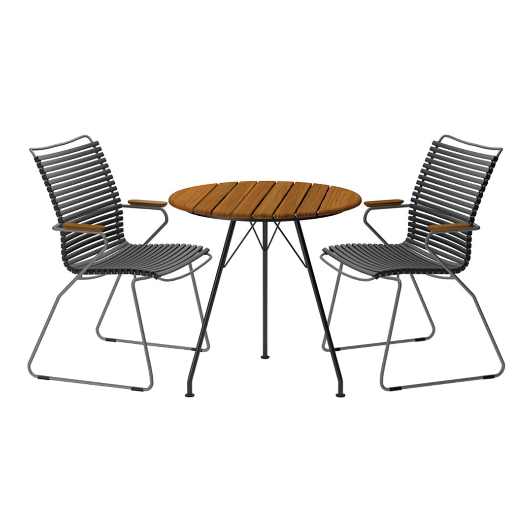Click Outdoor Tall Back Dining Chair - Weather-Resistant Patio Dining Chairs for Garden, Deck & Poolside - Comfortable High Back Outdoor Seating for Restaurants & Backyard BBQs