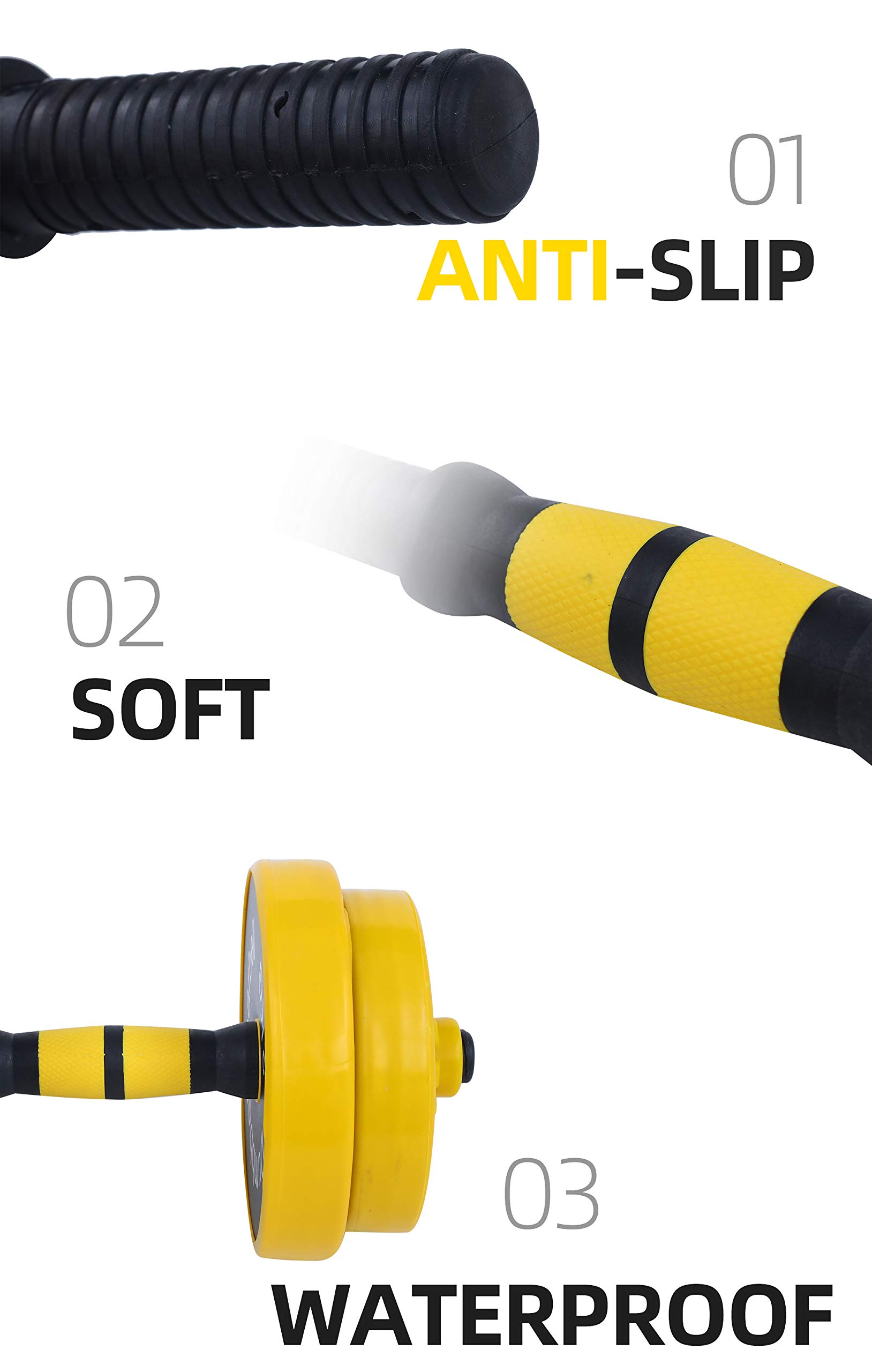 Premium Adjustable Dumbbell Set 20-40-50-70LB 3-in-1 with Non-Slip Grip - Home Gym Strength Training Equipment for Men & Women - Perfect for Weightlifting, CrossFit, and Full-Body Workouts