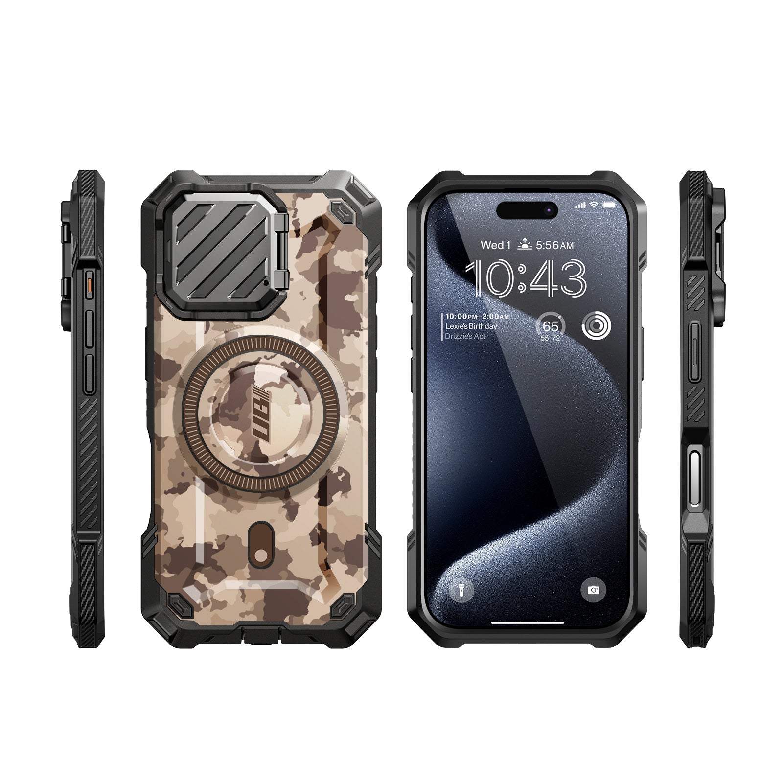 iPhone 16 Pro Max 6.9 Inch Unicorn Beetle MAG XT MagSafe Protective Case - Splatter Camo Design | Shockproof & Wireless Charging Compatible | Perfect for Outdoor Adventures & Daily Use