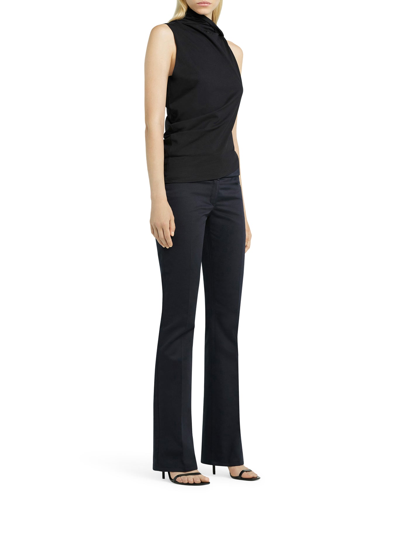 Stylish Draped Jersey Top for Women - Soft & Comfortable Casual Wear - Perfect for Everyday Outfits, Layering, and Office Attire
